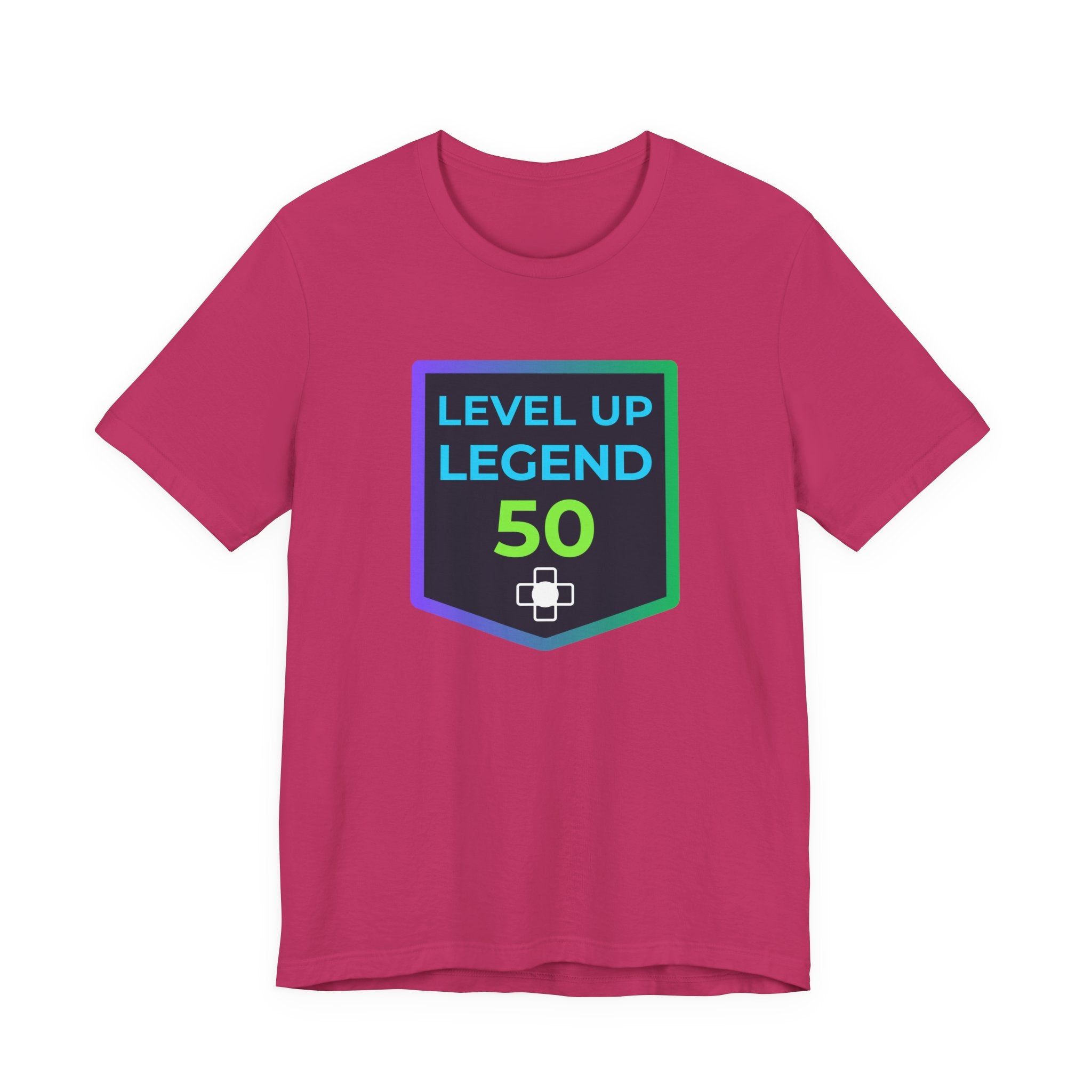 🔥 Level 50 Legend Shirt • Front + Back Design • 50th Birthday Gamer Gift • Retro Gaming Tee • Achievement Badge Design • Milestone Birthday