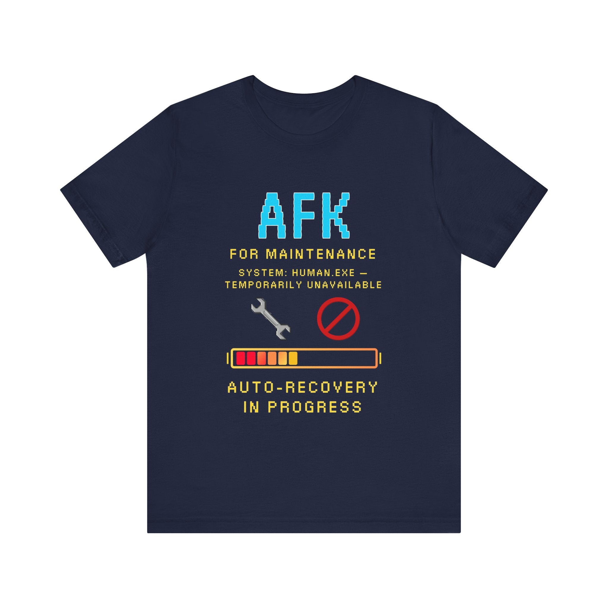 🛠️ AFK FOR MAINTENANCE Shirt • Self-Care Mode Gamer T-Shirt • Retro Pixel AFK Tee for Introverts • 80s 90s Video Game Gift