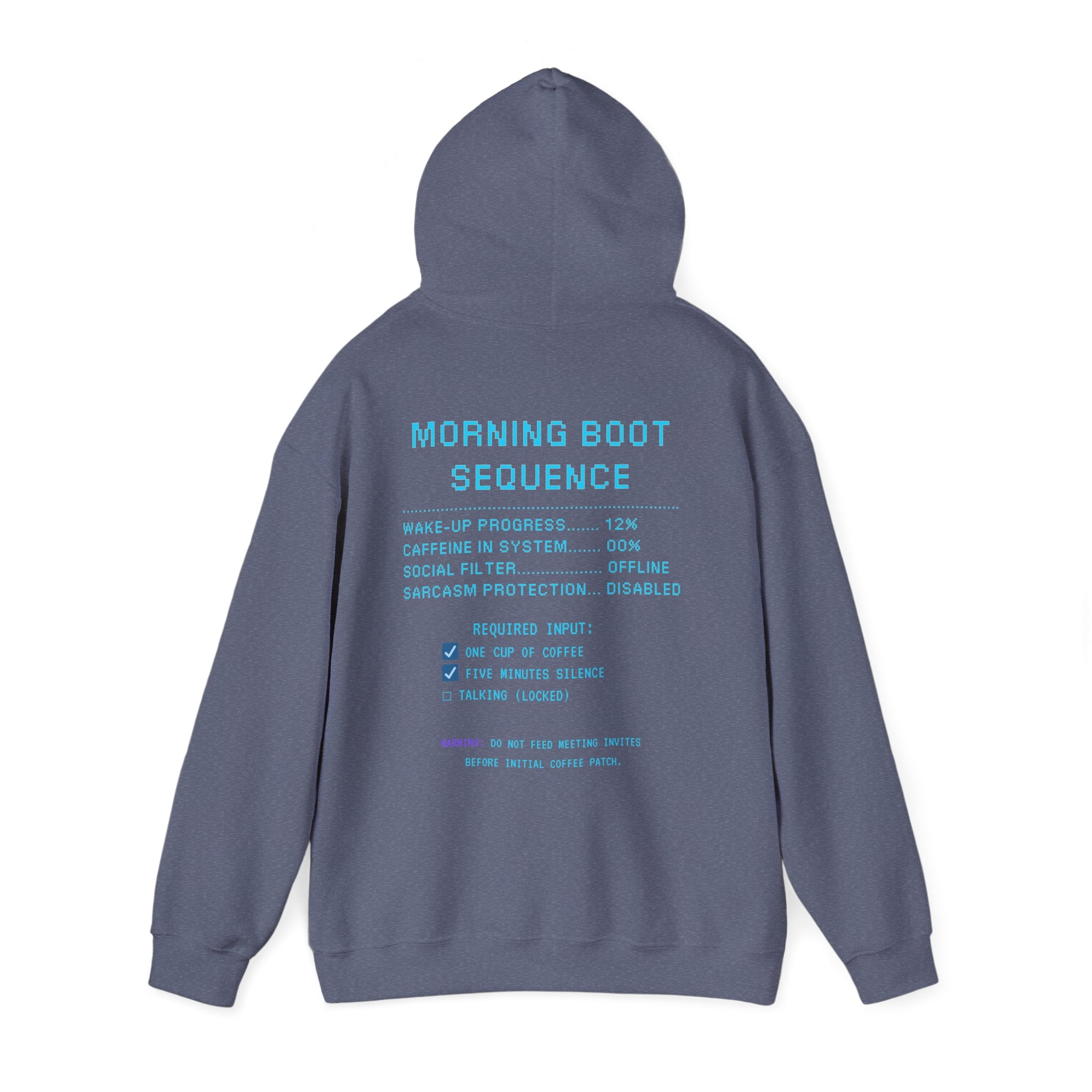 ☕ HUMAN.EXE NEEDS COFFEE Hoodie • Insert Coffee to Respawn Gamer Hoodie • Morning Boot Sequence Pixel Sweatshirt • Cozy Retro Gamer Gift