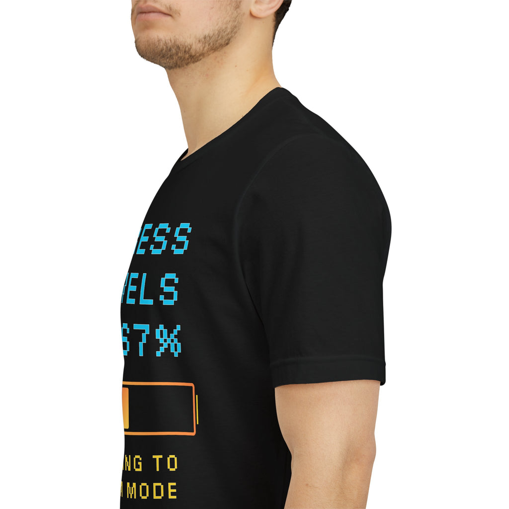 🧠 STRESS LEVELS AT 67% Shirt • Syncing to Calm Mode Gamer Tee • Mental Health HUD Pixel T-Shirt • Retro 80s 90s Gamer Gift for Adults