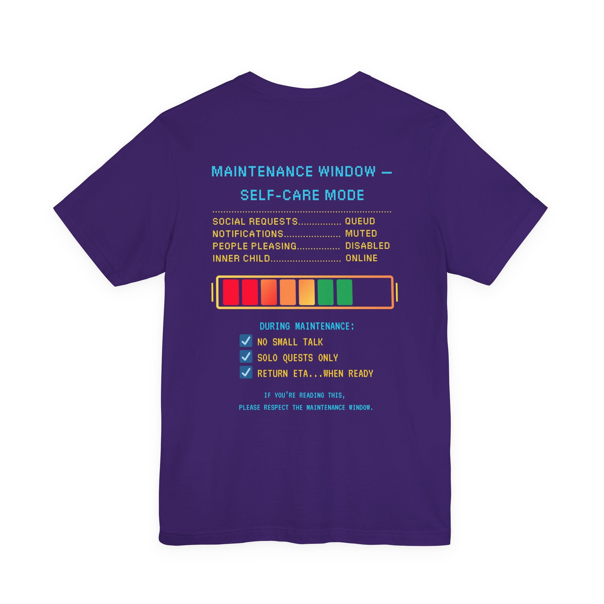 🛠️ AFK FOR MAINTENANCE Shirt • Self-Care Mode Gamer T-Shirt • Retro Pixel AFK Tee for Introverts • 80s 90s Video Game Gift