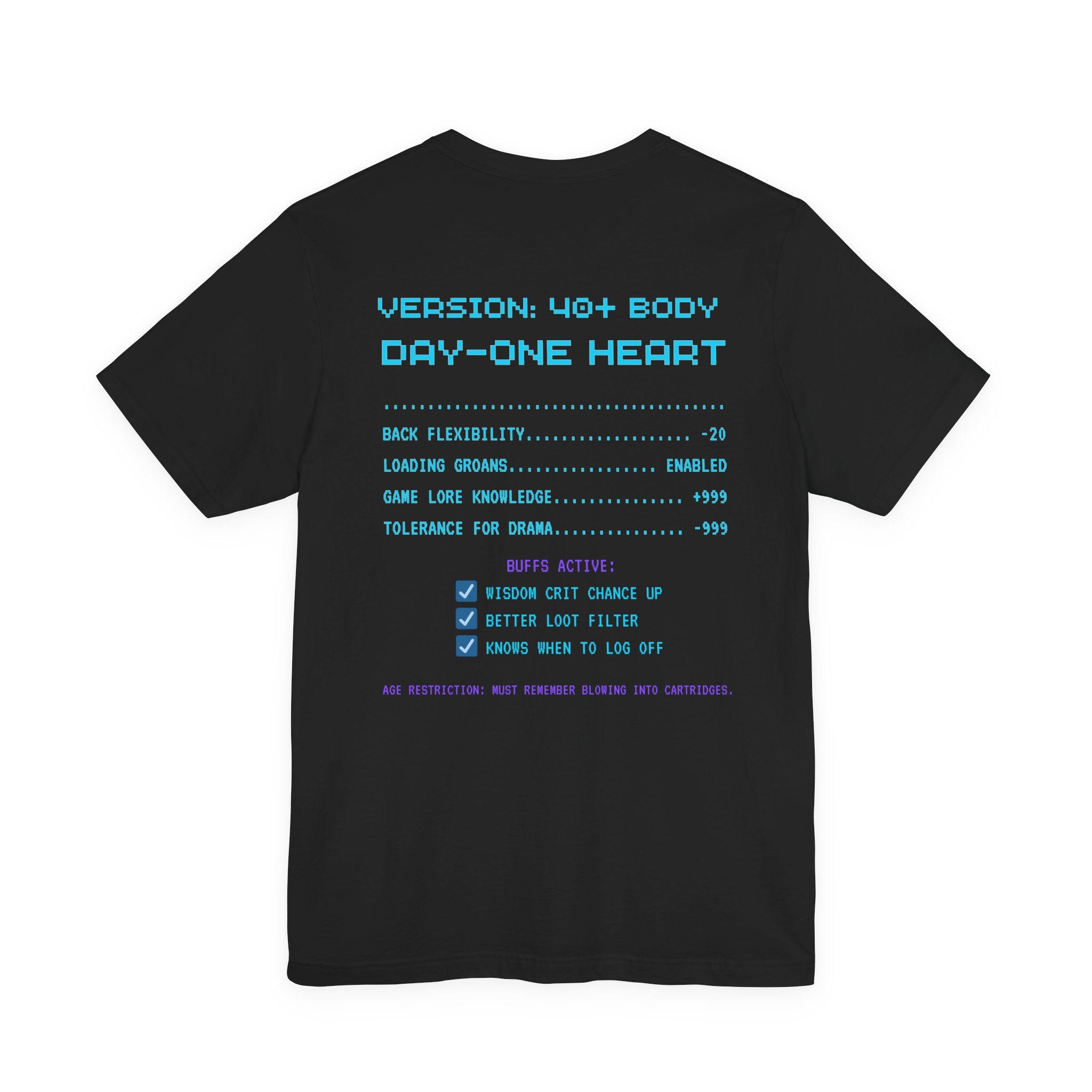 HUMAN.EXE Patched Build Shirt – Still in Co-Op 40+ Gamer Tee (Front & Back Print)