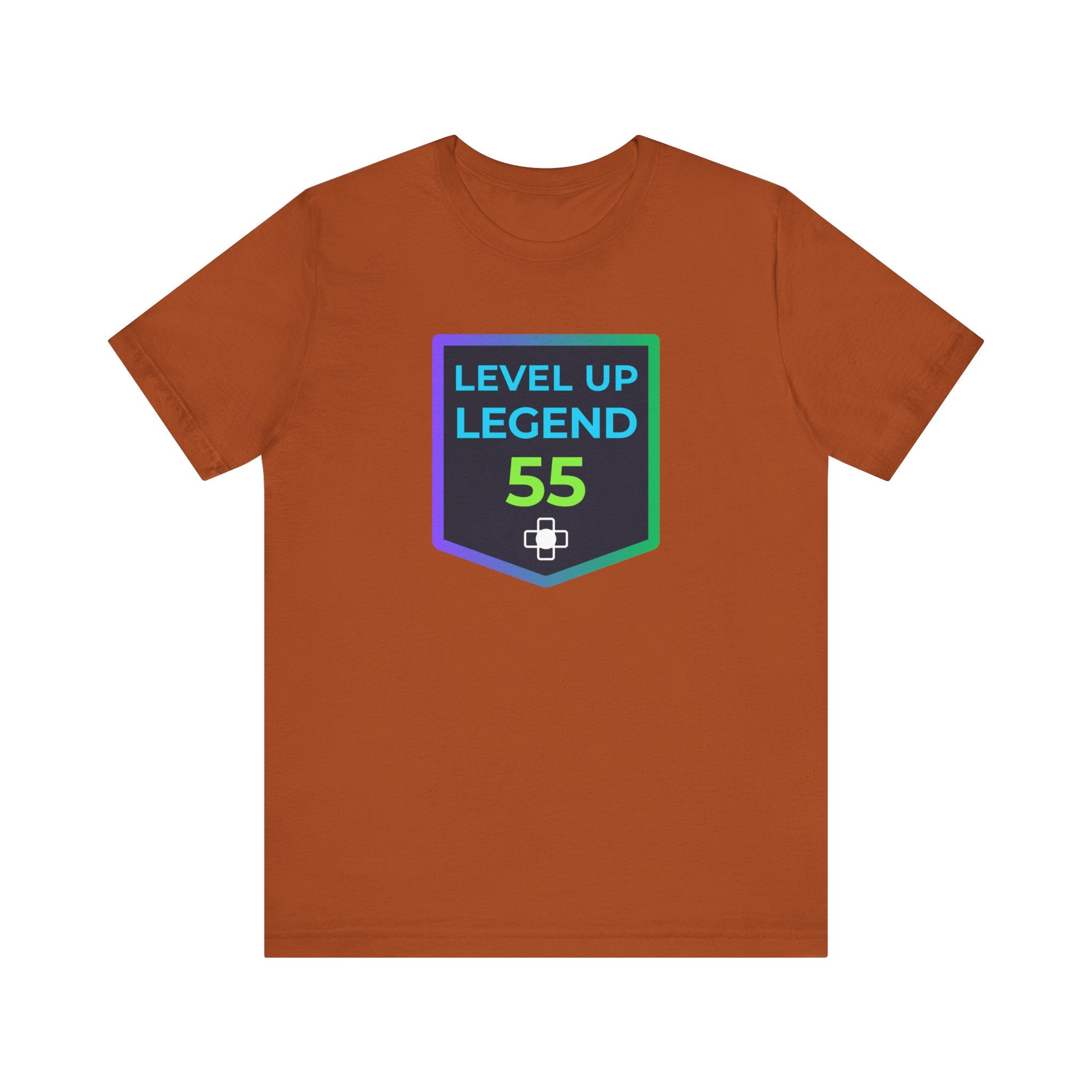 🔥 Level 55 Legend Shirt • Front + Back Design • 55th Birthday Gamer Gift • Retro Gaming Tee • Achievement Badge Design • Milestone Birthday