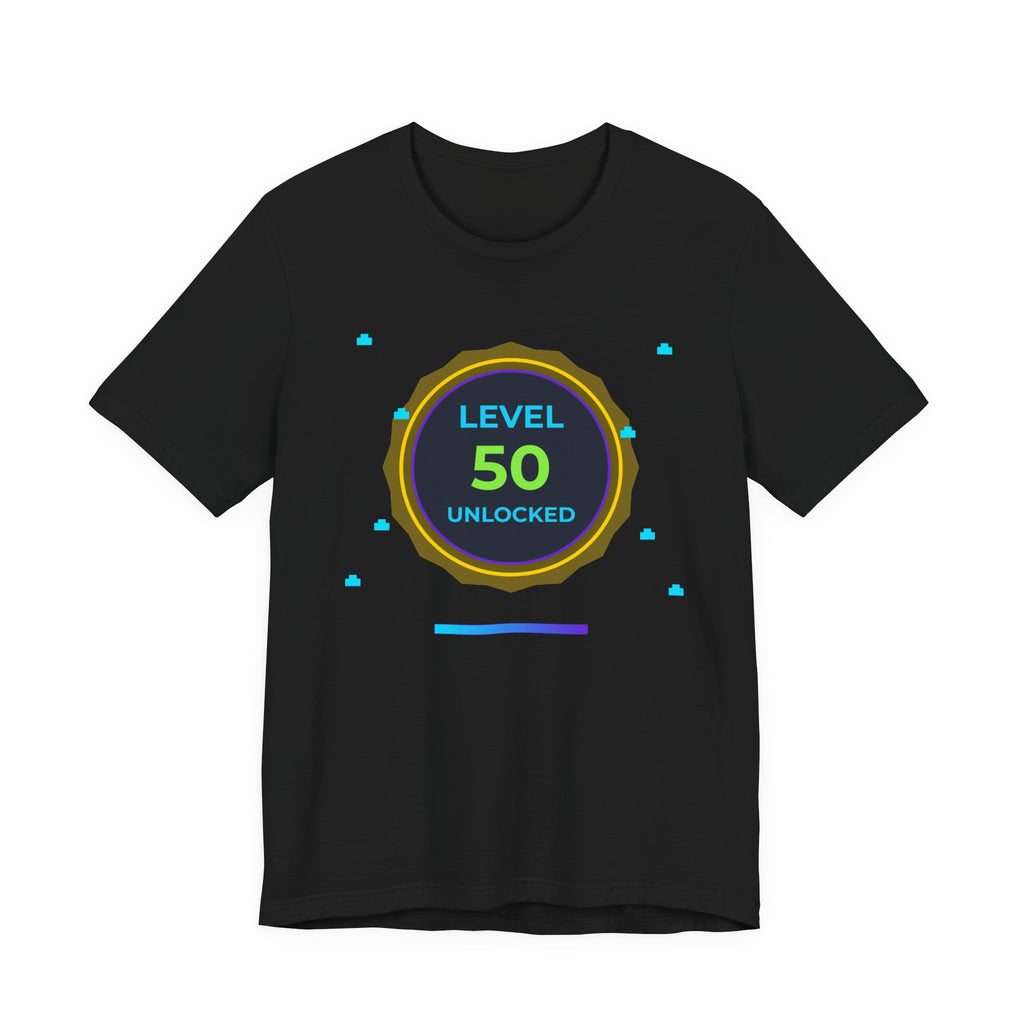 🔥 Level 50 Legend Shirt • Front + Back Design • 50th Birthday Gamer Gift • Retro Gaming Tee • Achievement Badge • Milestone Birthday