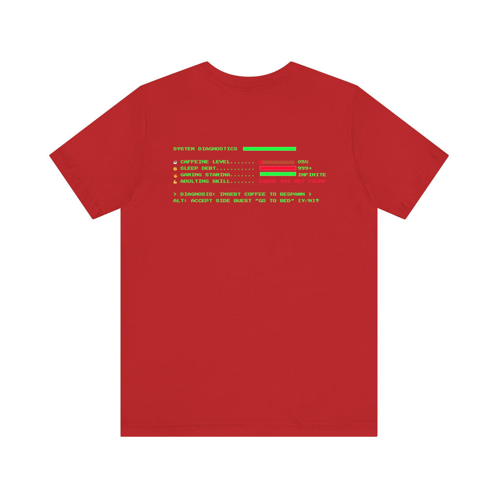 🔥 Low Energy Gamer Shirt • Caffeine Required to Respawn • Funny Coffee Addict Tee • System Critical T-Shirt • Gamer & Coffee Lover Gift