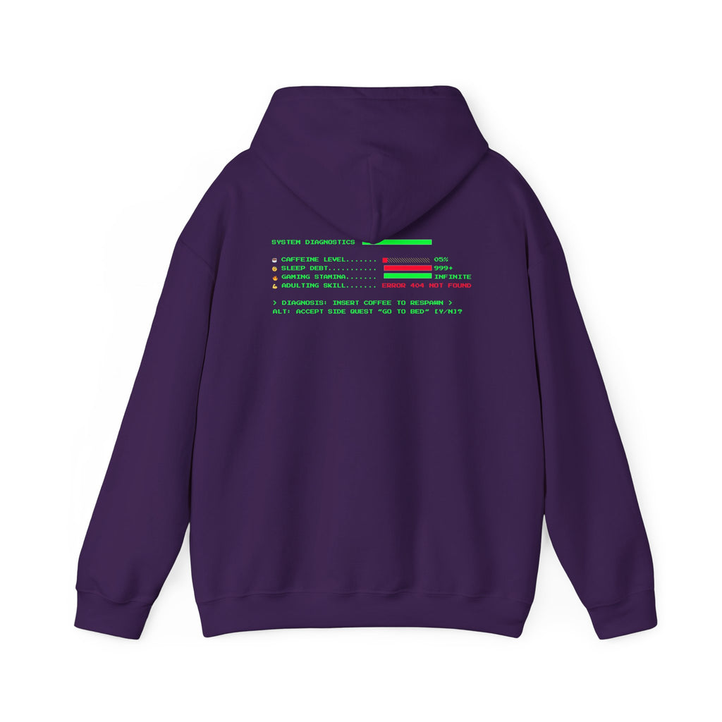 🔥 Low Energy Gamer Hoodie • Caffeine Required to Respawn • Funny Coffee Addict Hoodie • System Critical Pullover • Gift for Gamers & Coders