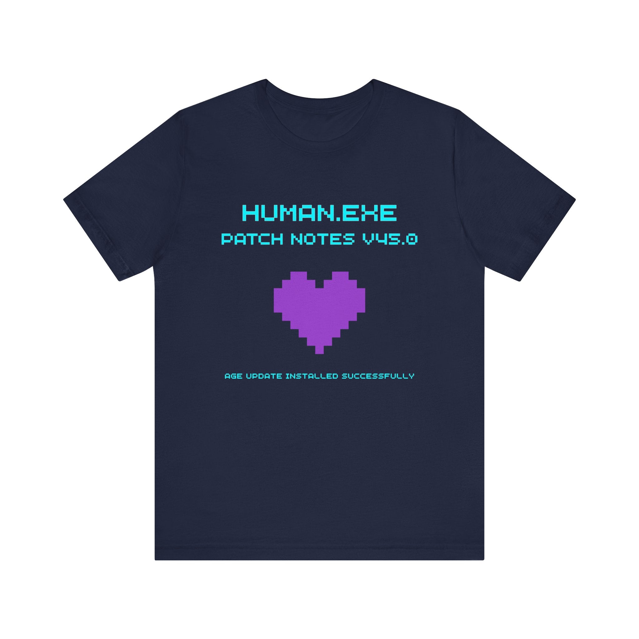 🎮 HUMAN.EXE Patch Notes v45.0 Shirt • Funny 45th Birthday Gamer T-Shirt • Retro Changelog Tee for 80s 90s Gamers • Level 45 Upgrade Gift