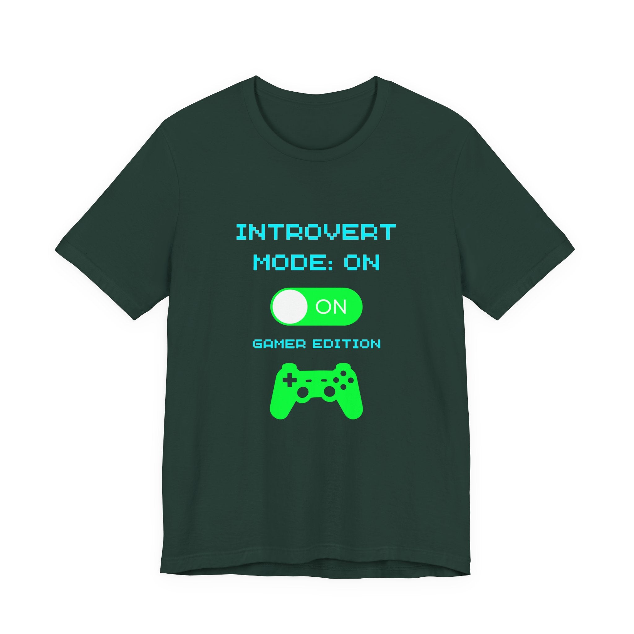 Introvert Mode: On – Gamer Edition Shirt (Front & Back Print Introvert Gamer Tee)