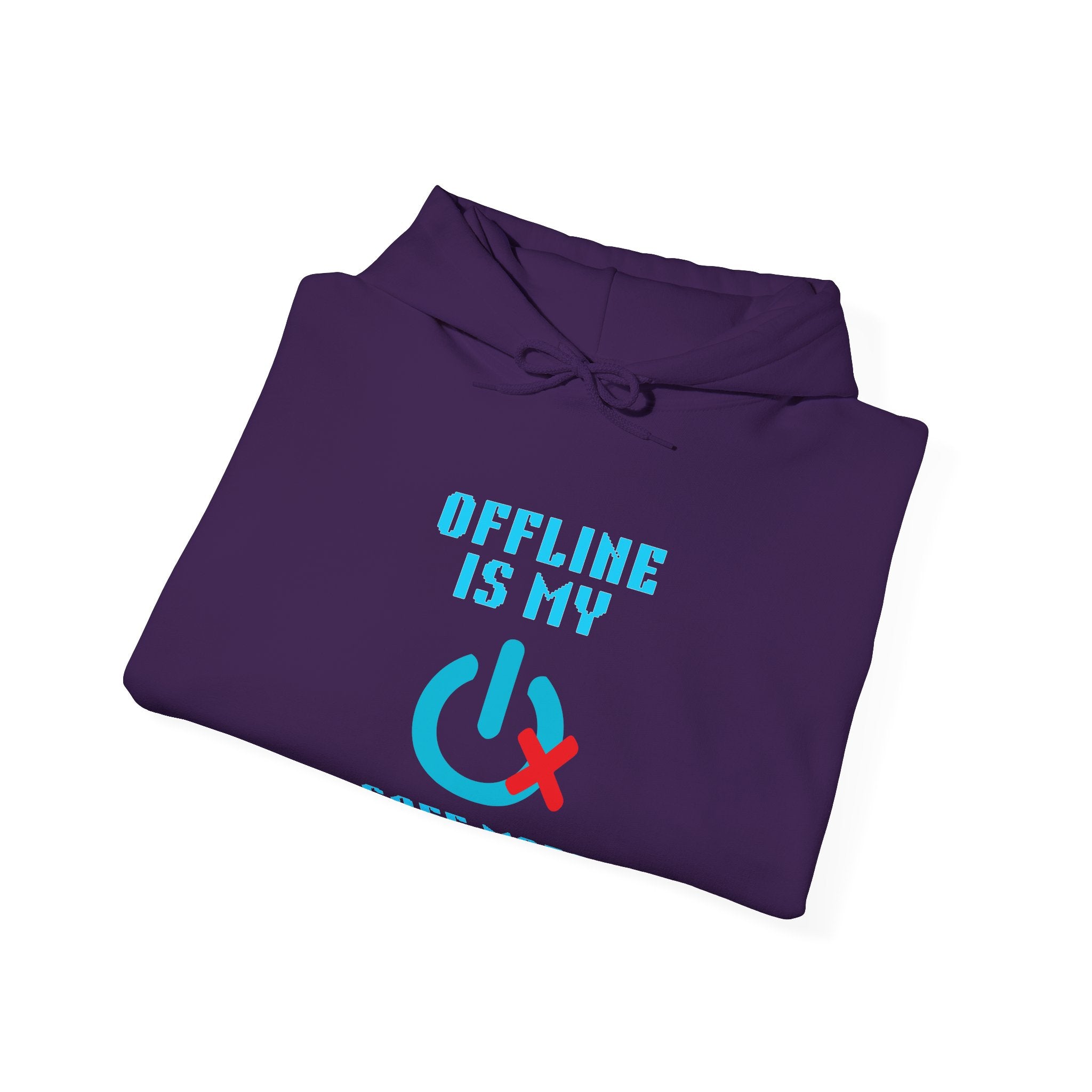 📴 OFFLINE IS MY SAFE MODE Hoodie • Connection Status Offline by Choice Gamer Hoodie • Retro Introvert Sweatshirt • Cozy Solo Quest Gift
