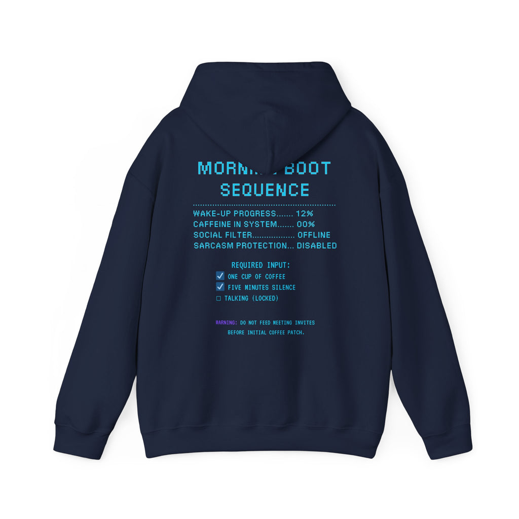 ☕ HUMAN.EXE NEEDS COFFEE Hoodie • Insert Coffee to Respawn Gamer Hoodie • Morning Boot Sequence Pixel Sweatshirt • Cozy Retro Gamer Gift