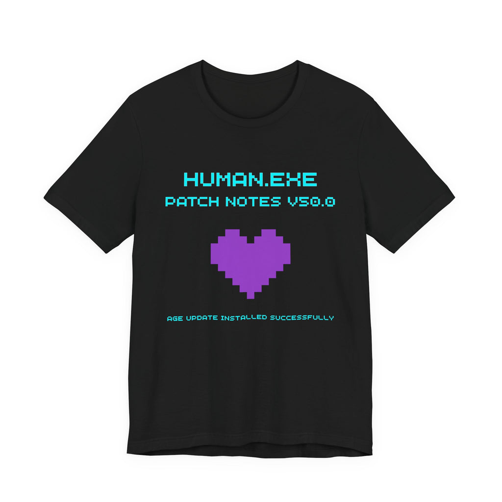🎮 HUMAN.EXE Patch Notes v50.0 Shirt • Funny 50th Birthday Gamer T-Shirt • Retro Changelog Tee for 80s 90s Gamers • Level 50 Upgrade Gift