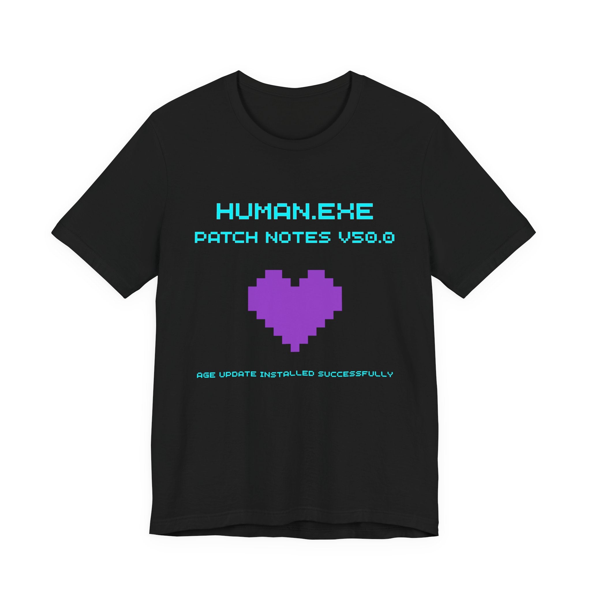 🎮 HUMAN.EXE Patch Notes v50.0 Shirt • Funny 50th Birthday Gamer T-Shirt • Retro Changelog Tee for 80s 90s Gamers • Level 50 Upgrade Gift
