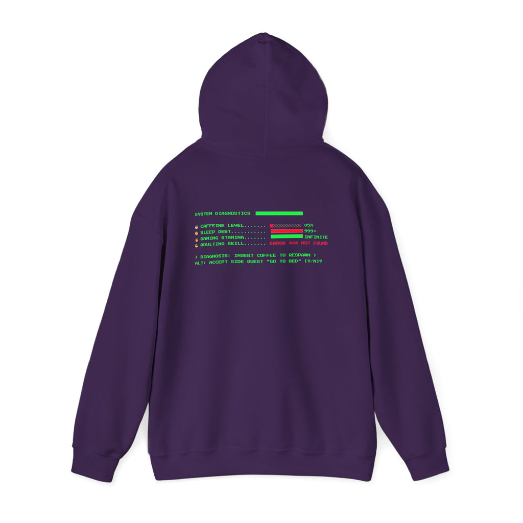🔥 Low Energy Gamer Hoodie • Caffeine Required to Respawn • Funny Coffee Addict Hoodie • System Critical Pullover • Gift for Gamers & Coders