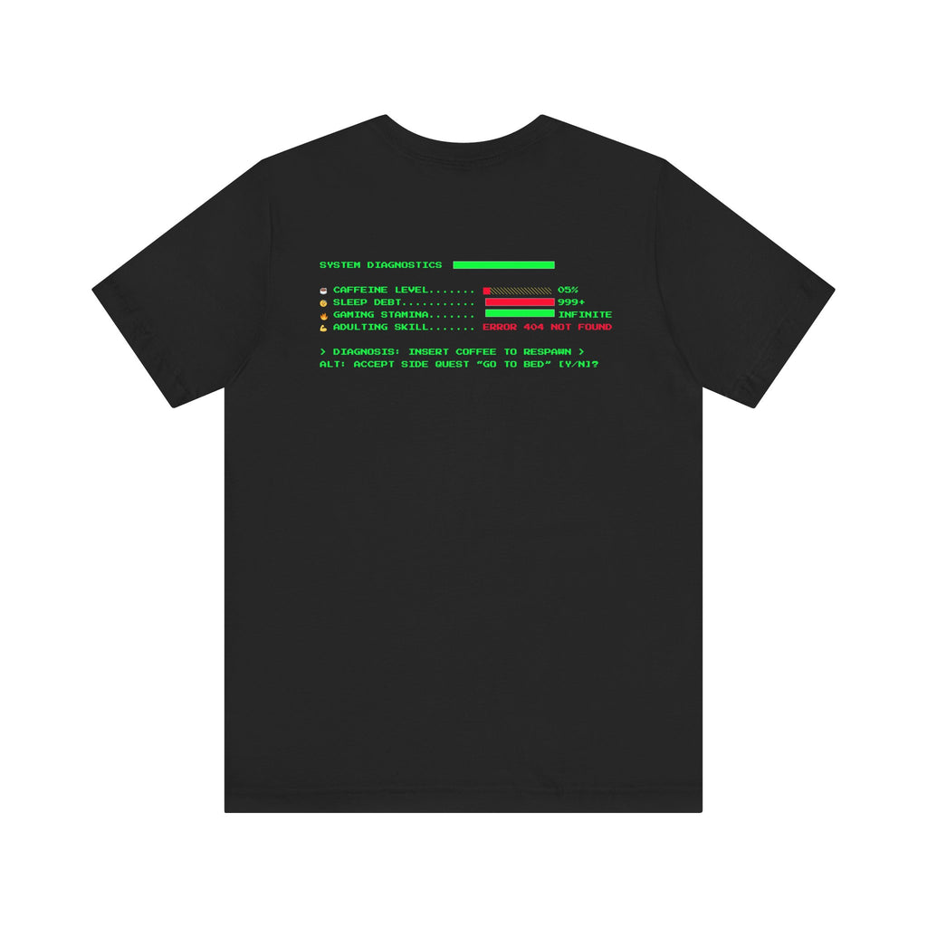 🔥 Low Energy Gamer Shirt • Caffeine Required to Respawn • Funny Coffee Addict Tee • System Critical T-Shirt • Gamer & Coffee Lover Gift