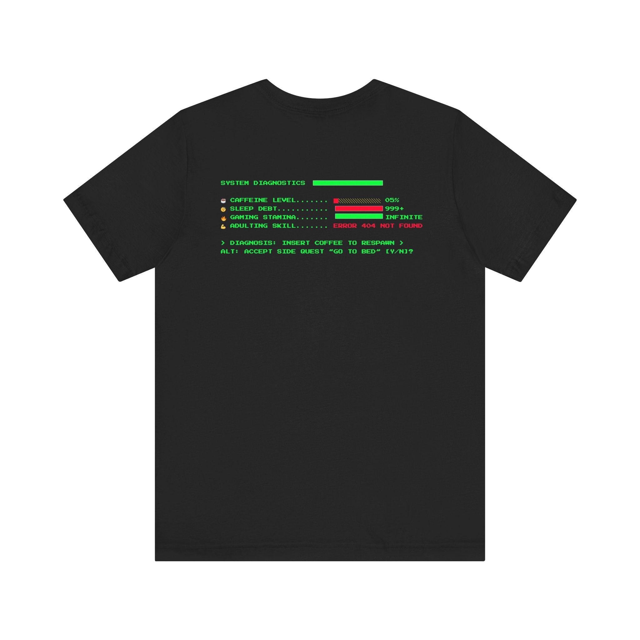 🔥 Low Energy Gamer Shirt • Caffeine Required to Respawn • Funny Coffee Addict Tee • System Critical T-Shirt • Gamer & Coffee Lover Gift