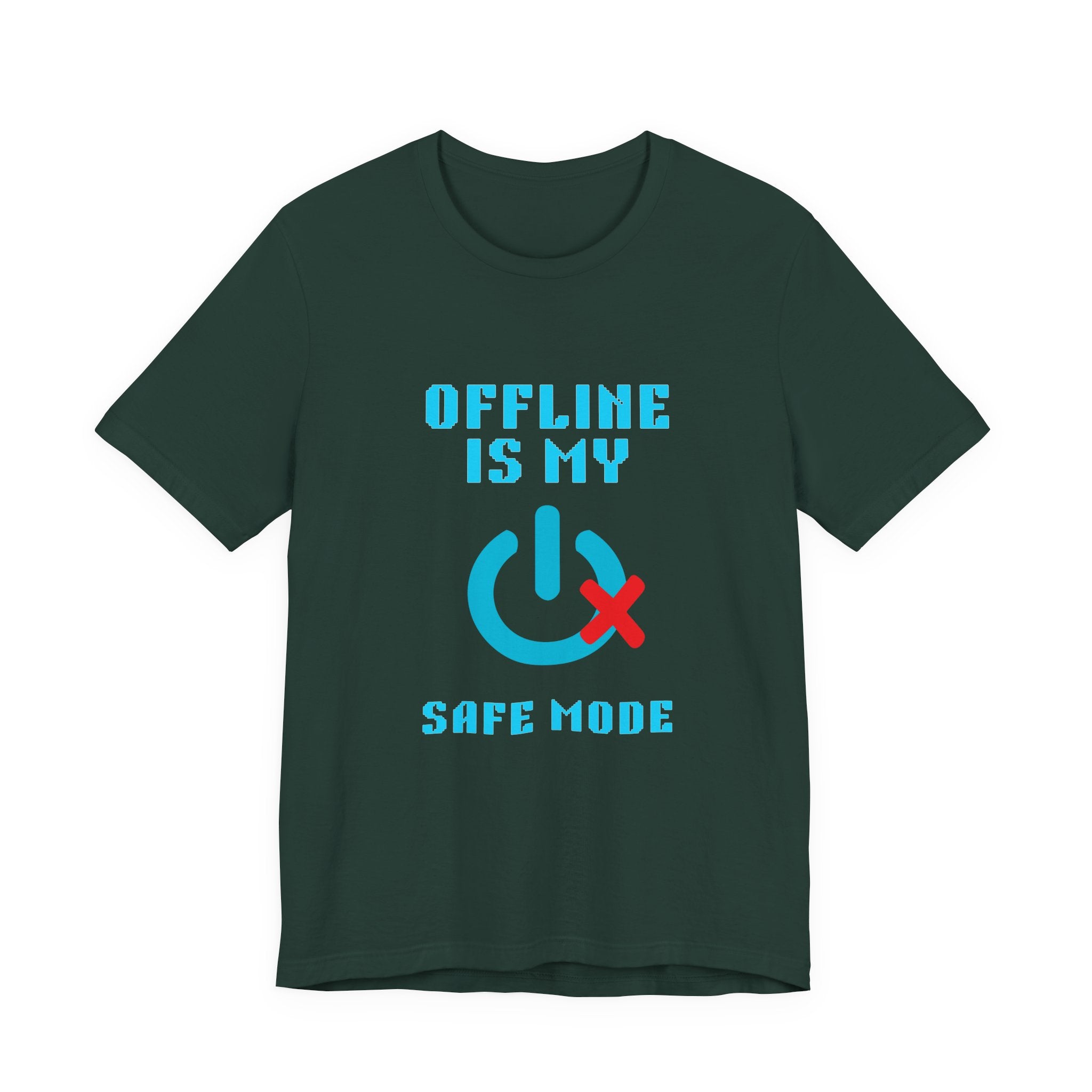 Offline Is My Safe Mode Shirt – Retro Introvert Gamer Tee (Front & Back Print)