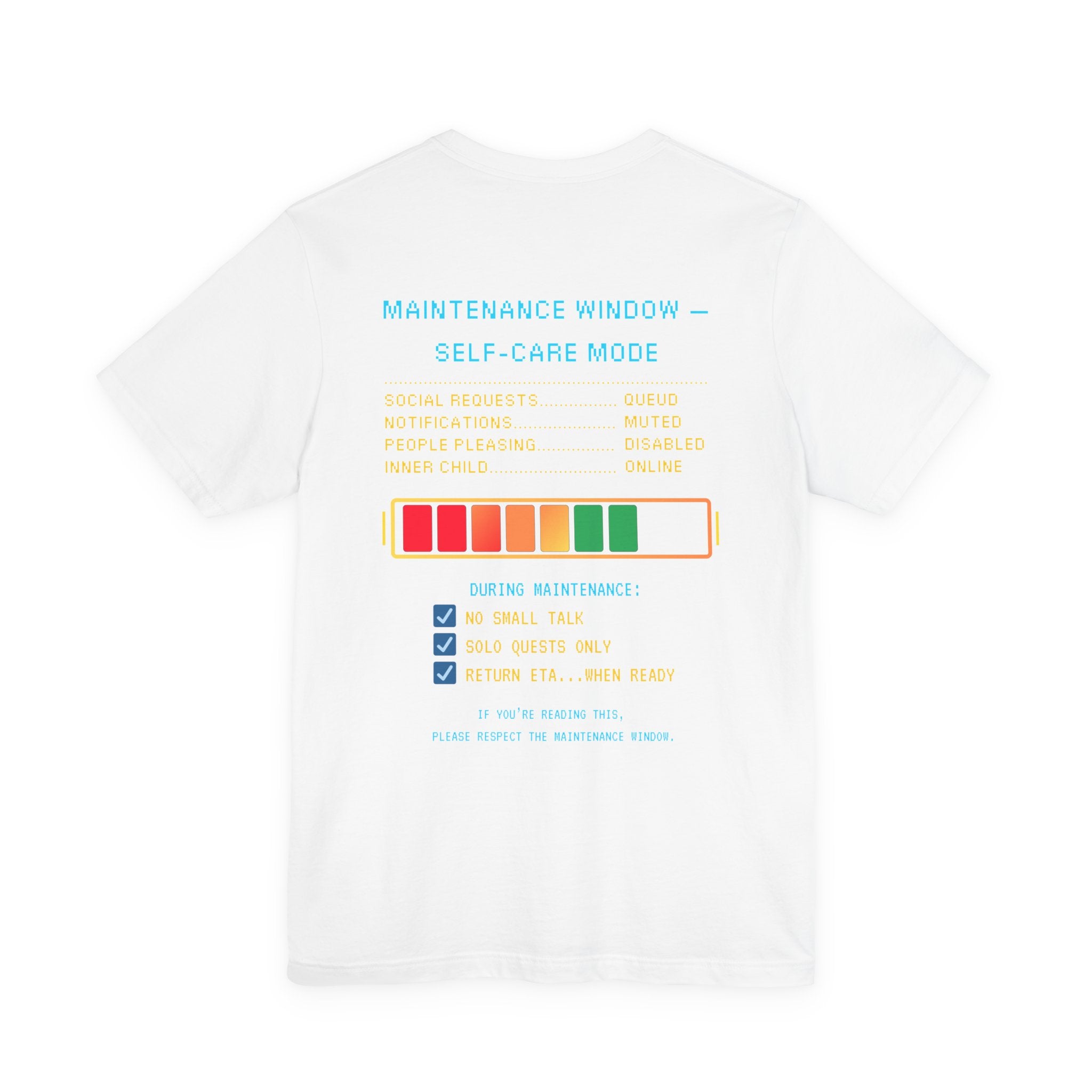 🛠️ AFK FOR MAINTENANCE Shirt • Self-Care Mode Gamer T-Shirt • Retro Pixel AFK Tee for Introverts • 80s 90s Video Game Gift