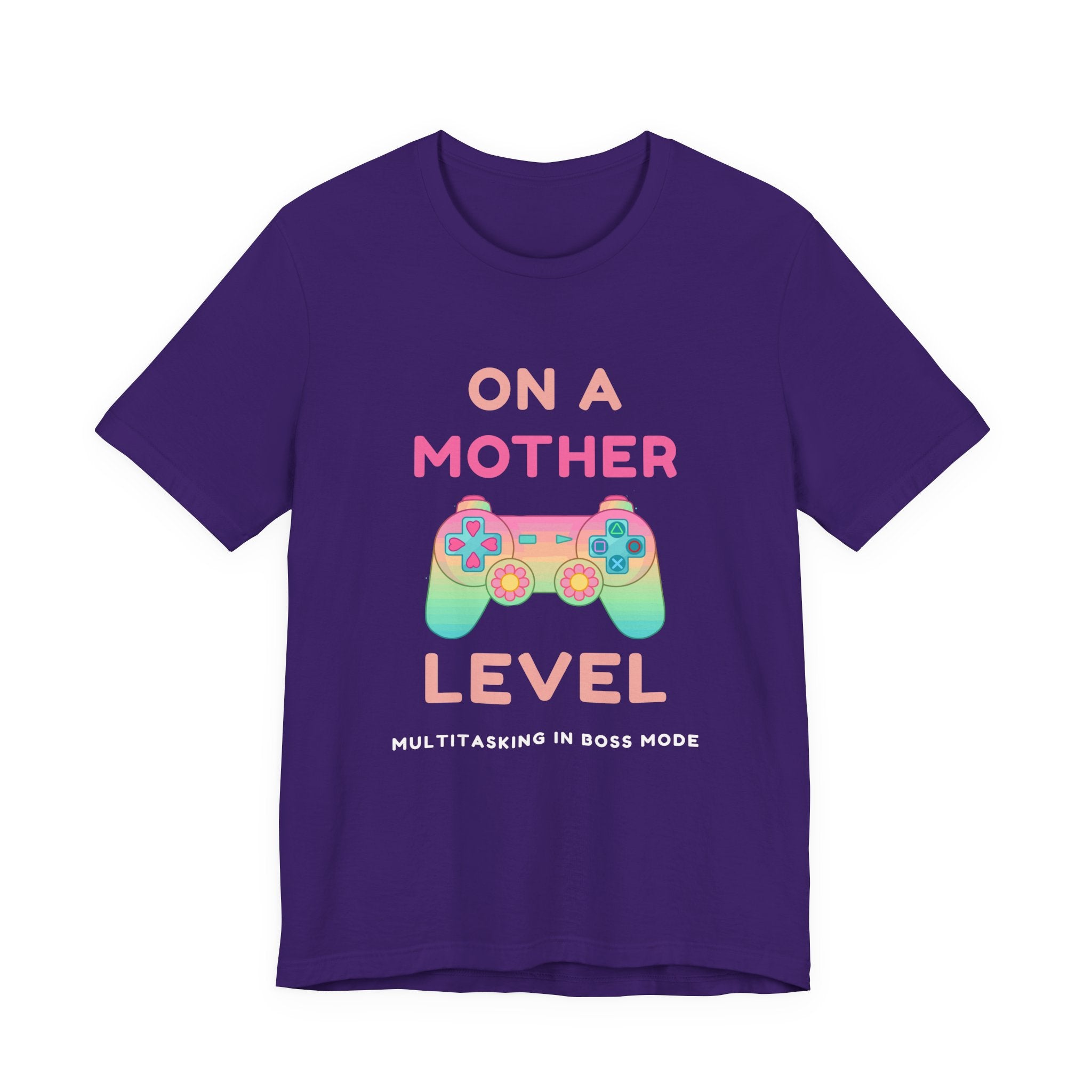 On a Mother Level – Multitasking in Boss Mode Gamer Mom Shirt (Front & Back Print)