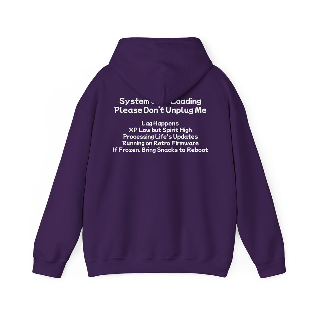 🔥 Saving My Sanity Hoodie | Front + Back Design | Gamer Mental Health Sweatshirt | Retro Floppy Disk Gaming Humor