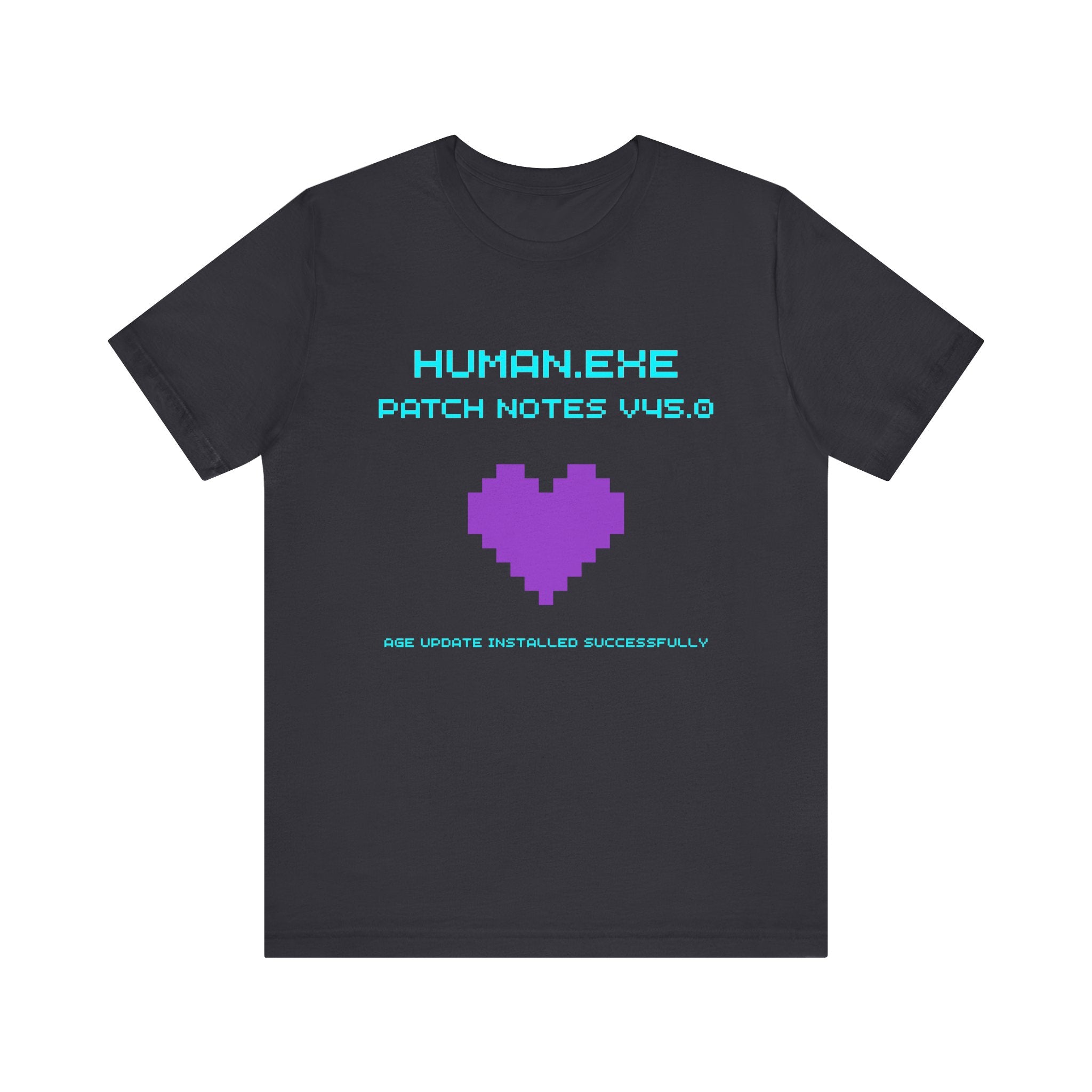 🎮 HUMAN.EXE Patch Notes v45.0 Shirt • Funny 45th Birthday Gamer T-Shirt • Retro Changelog Tee for 80s 90s Gamers • Level 45 Upgrade Gift