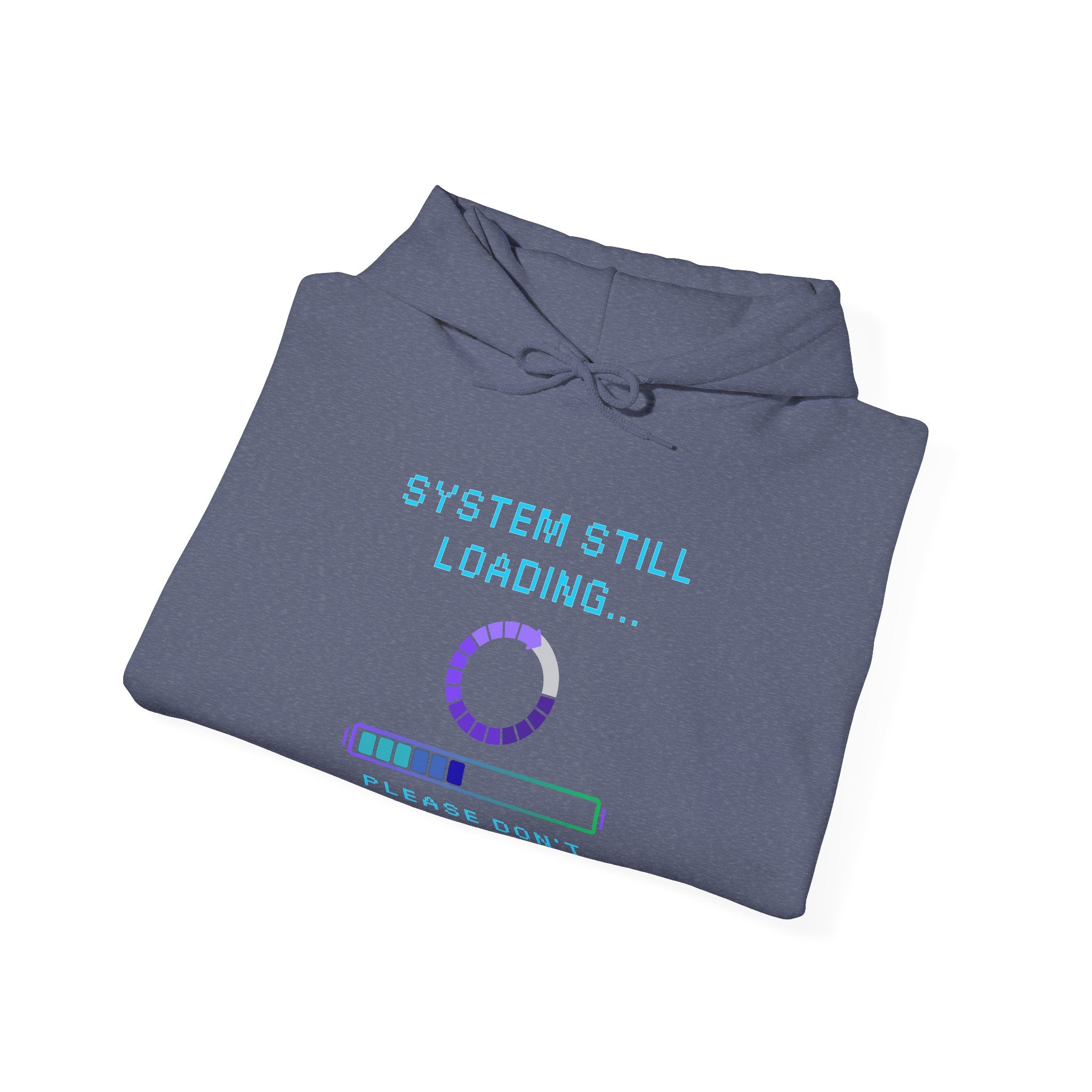 🧠 SYSTEM STILL LOADING Hoodie • Please Don’t Unplug Me Gamer Hoodie • Retro Pixel Stress Monitor Sweatshirt • Cozy 80s 90s Gamer Gift