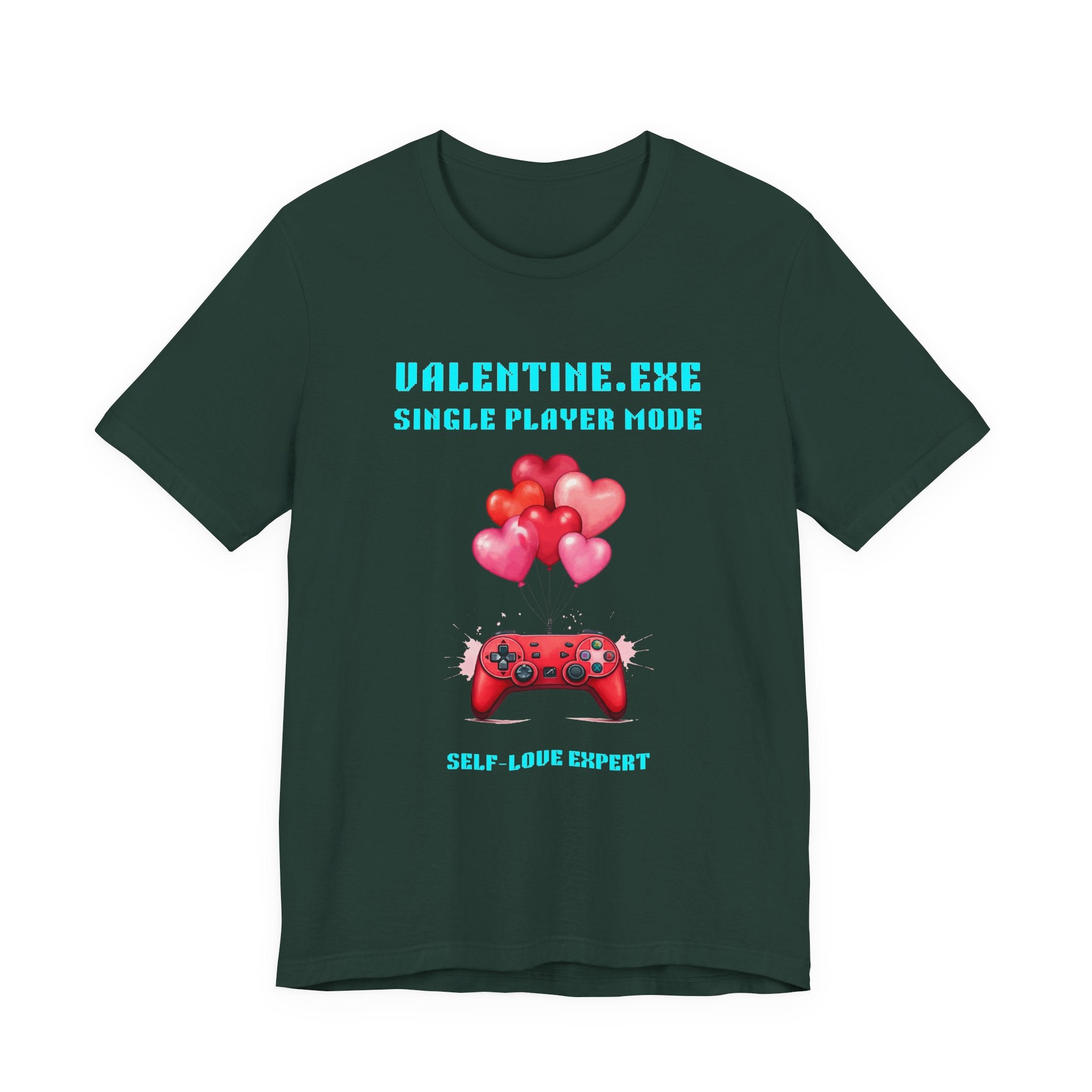 Valentine Exe Single Player Mode Shirt | Funny Anti Valentines Day Gift | Self Love Gift | Introvert Valentine Tee | Unique Gift for Singles