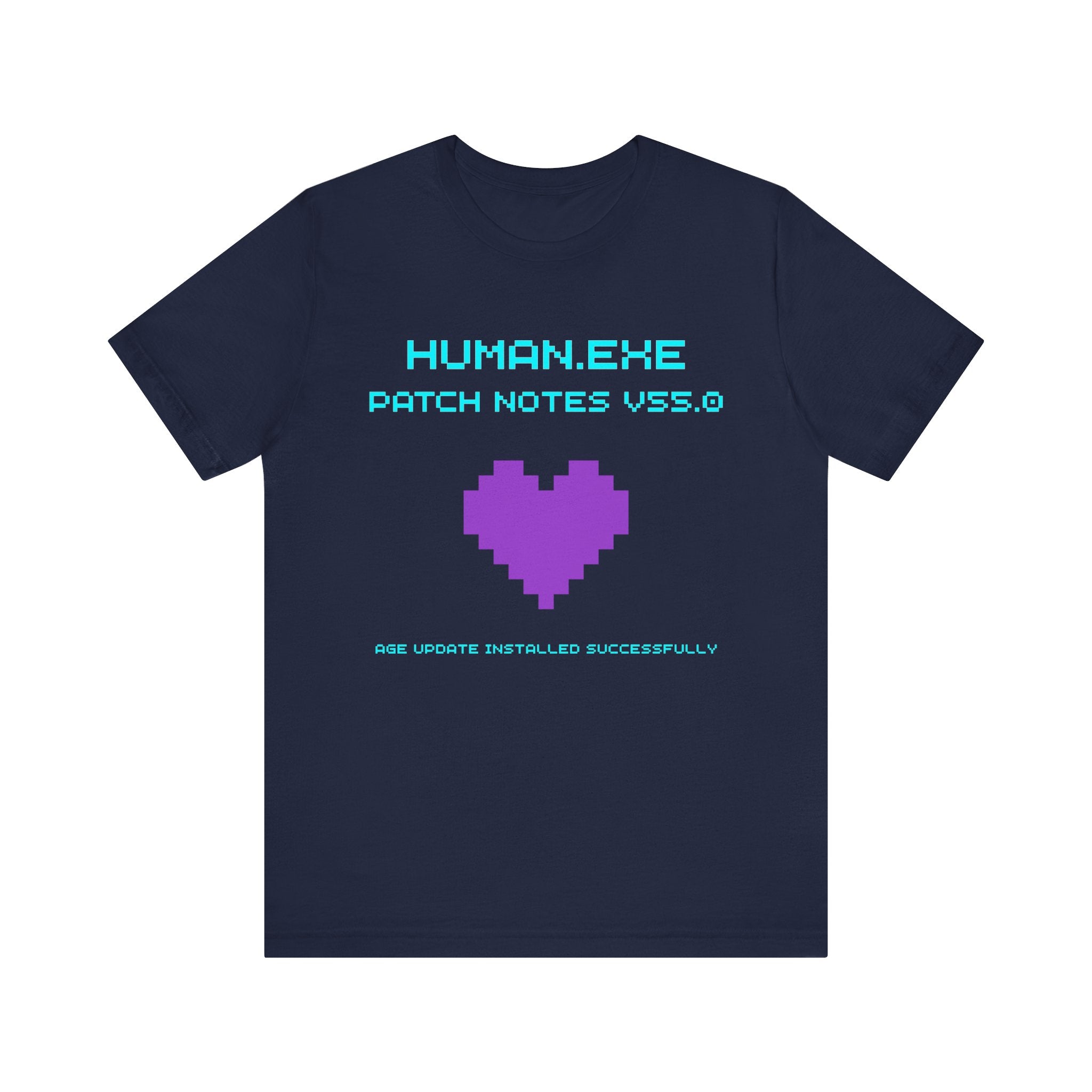 🎮 HUMAN.EXE Patch Notes v55.0 Shirt • Funny 55th Birthday Gamer T-Shirt • Retro Changelog Tee for 80s 90s Gamers • Level 55 Upgrade Gift