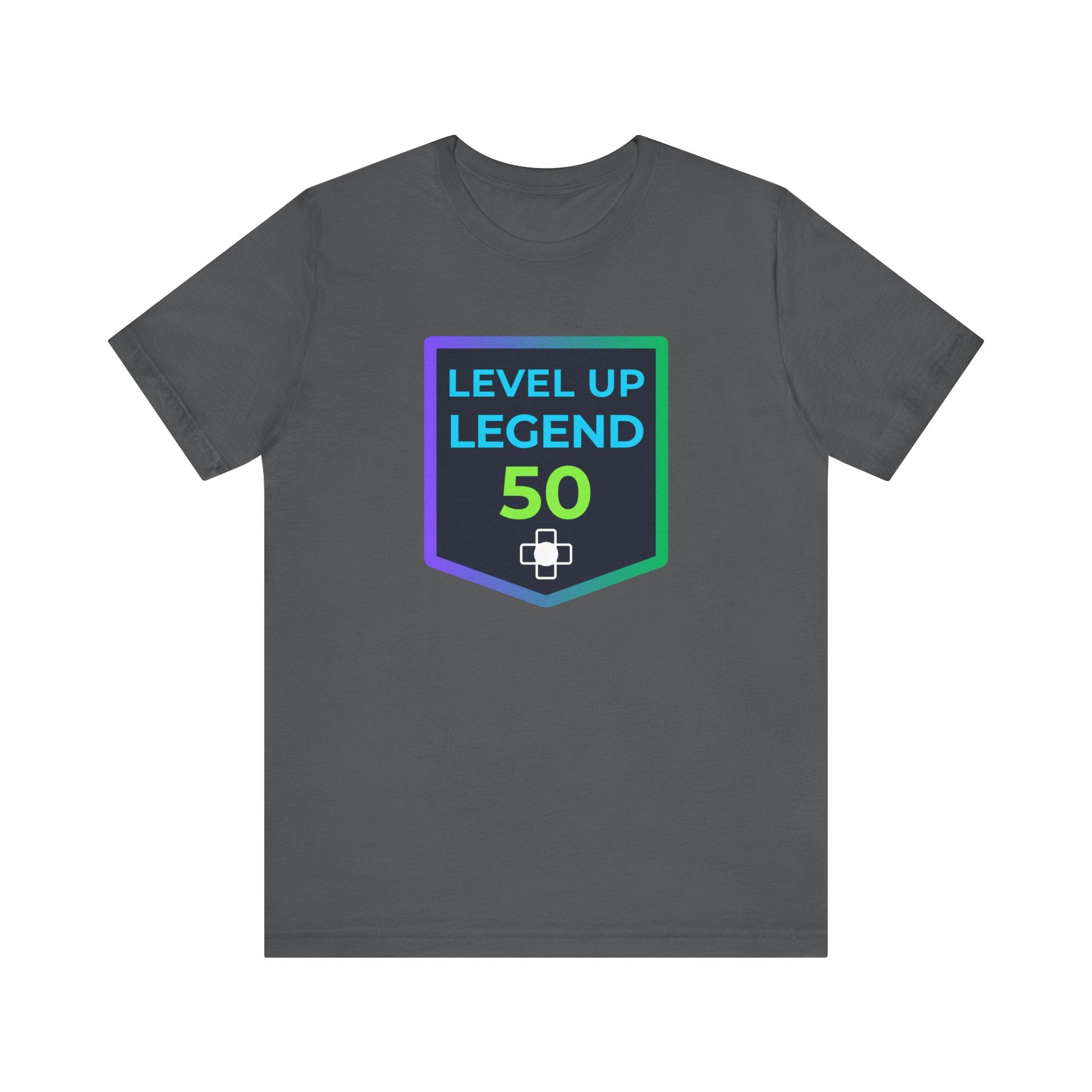 🔥 Level 50 Legend Shirt • Front + Back Design • 50th Birthday Gamer Gift • Retro Gaming Tee • Achievement Badge Design • Milestone Birthday