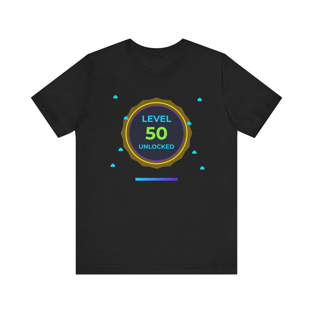 🔥 Level 50 Legend Shirt • Front + Back Design • 50th Birthday Gamer Gift • Retro Gaming Tee • Achievement Badge • Milestone Birthday