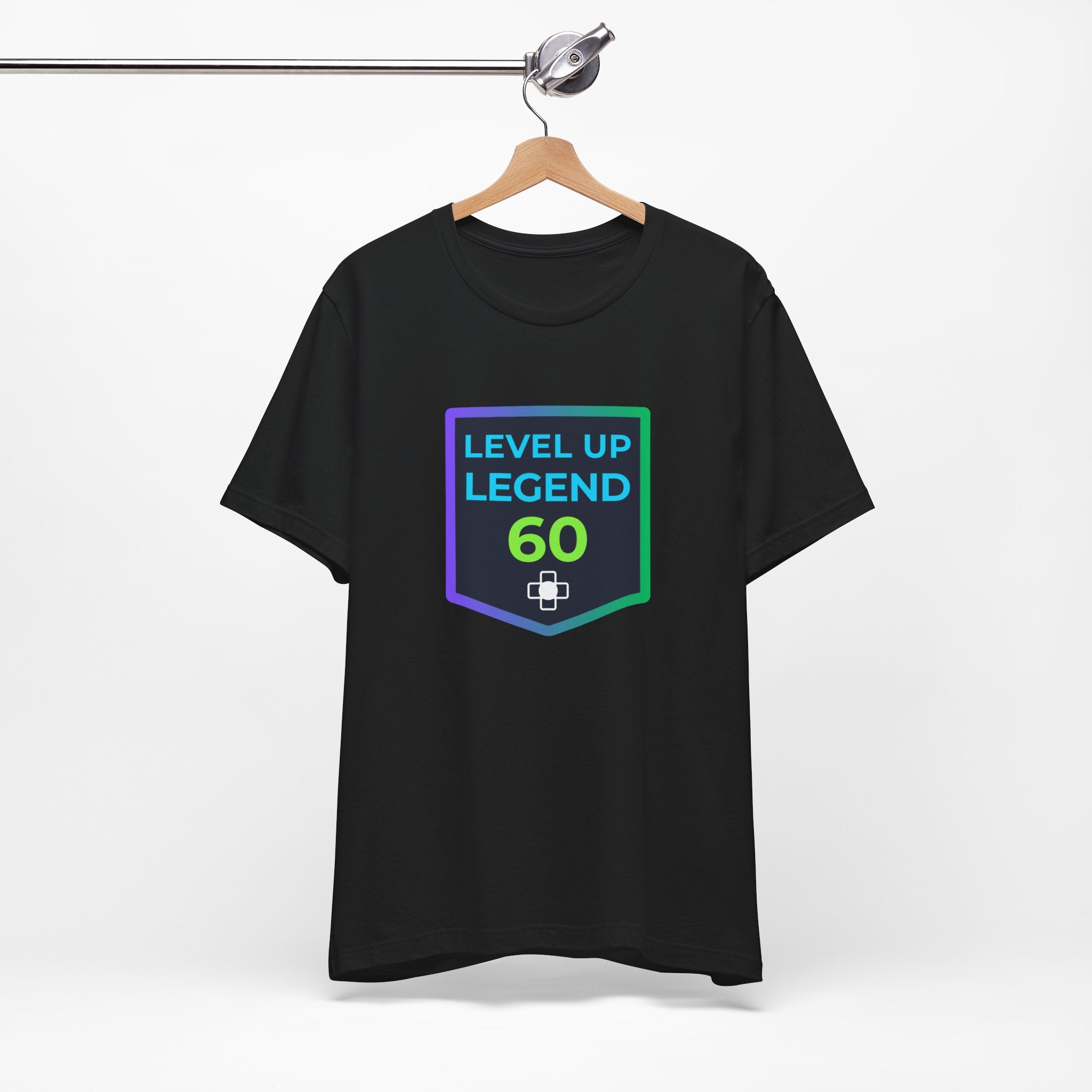 🔥 Level 60 Legend Shirt • Retro Gamer 60th Birthday Gift • Front + Back Design • Achievement Badge Tee • Milestone Gaming Shirt