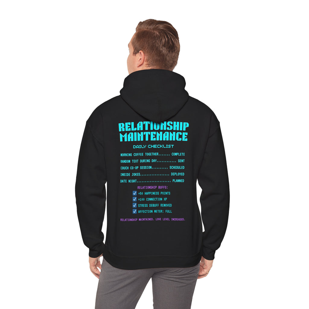 Love Exe Daily Quest Appreciate Player 2 Hoodie | Funny Gamer Couple Gift | Anniversary Gift for Him Her | Gaming Relationship Sweatshirt