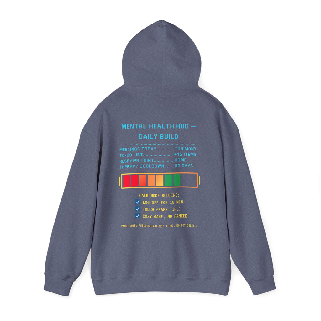 🧠 STRESS LEVELS AT 67% Hoodie • Syncing to Calm Mode Gamer Hoodie • Retro Pixel Mental Health Sweatshirt • Cozy 80s 90s Gamer Gift