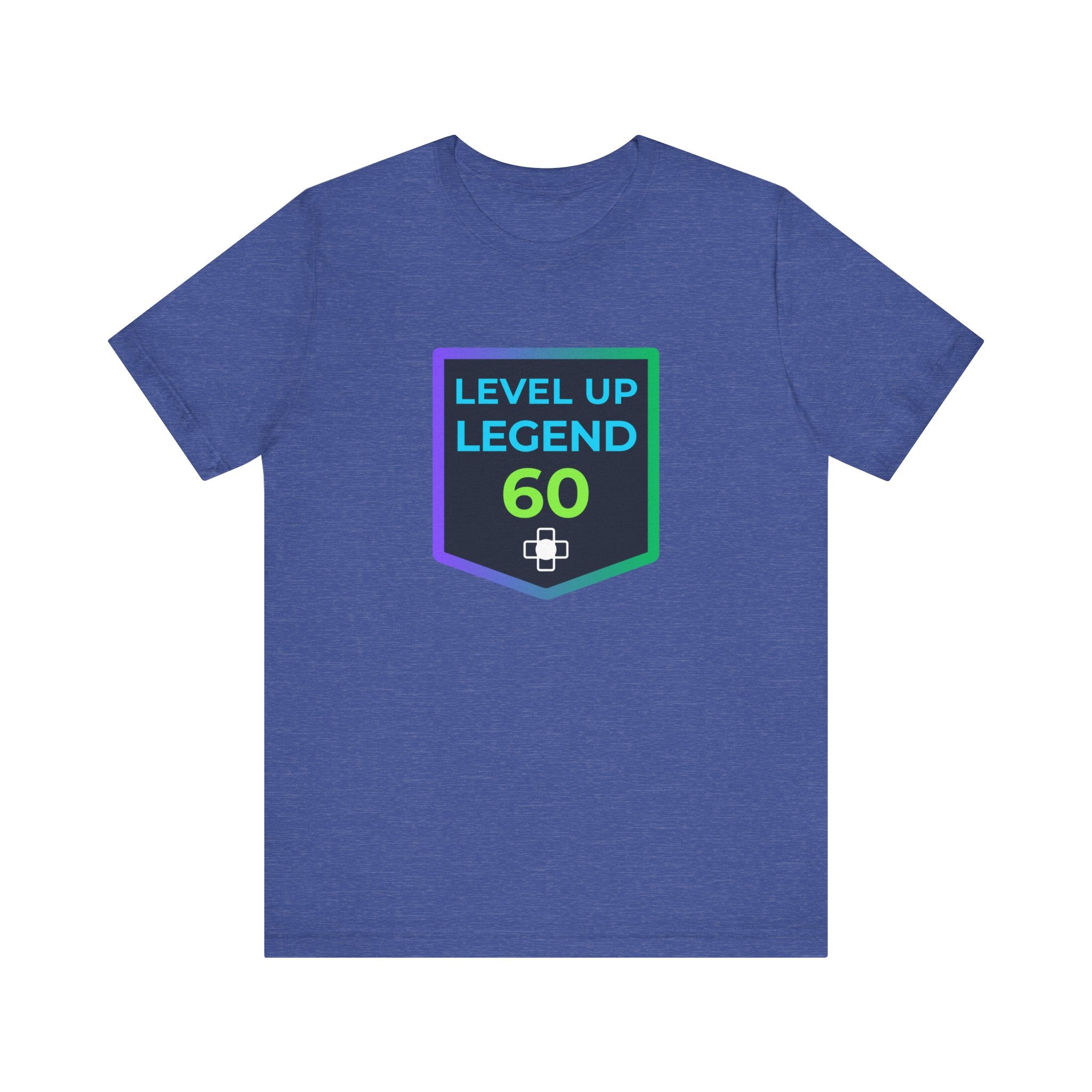 🔥 Level 60 Legend Shirt • Retro Gamer 60th Birthday Gift • Front + Back Design • Achievement Badge Tee • Milestone Gaming Shirt