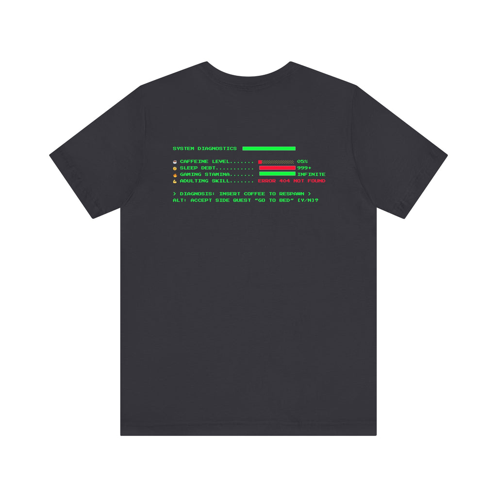 🔥 Low Energy Gamer Shirt • Caffeine Required to Respawn • Funny Coffee Addict Tee • System Critical T-Shirt • Gamer & Coffee Lover Gift