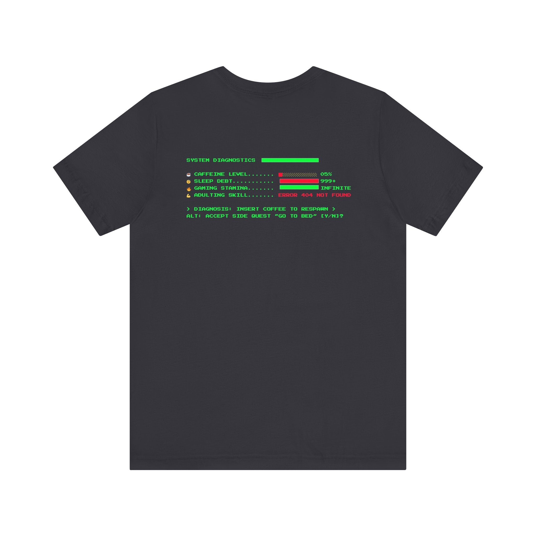 🔥 Low Energy Gamer Shirt • Caffeine Required to Respawn • Funny Coffee Addict Tee • System Critical T-Shirt • Gamer & Coffee Lover Gift