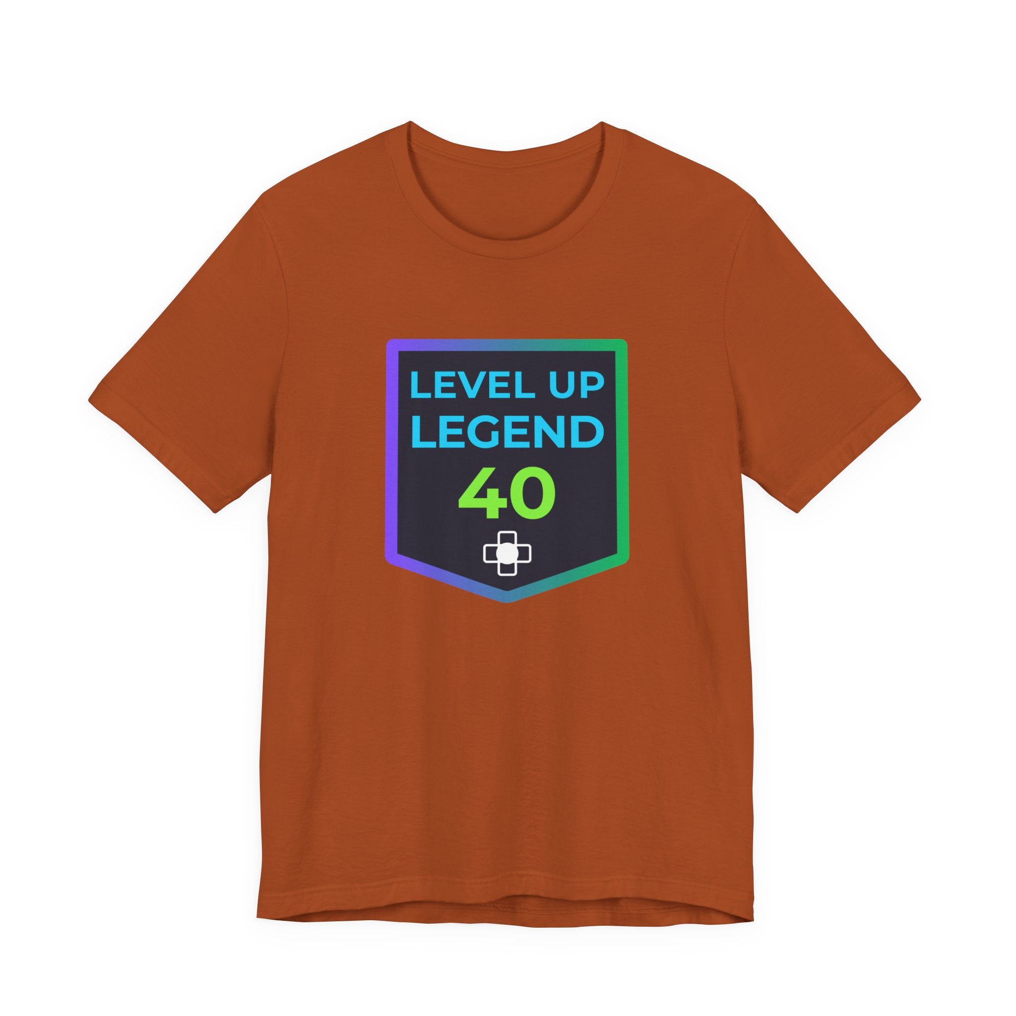 🔥 Level 40 Legend Shirt • Front + Back Design • 40th Birthday Gamer Gift • Retro Gaming Tee • Achievement Badge Design • Milestone Birthday