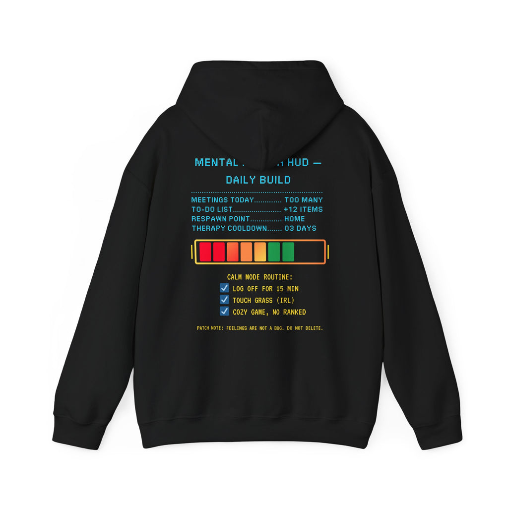 🧠 STRESS LEVELS AT 67% Hoodie • Syncing to Calm Mode Gamer Hoodie • Retro Pixel Mental Health Sweatshirt • Cozy 80s 90s Gamer Gift