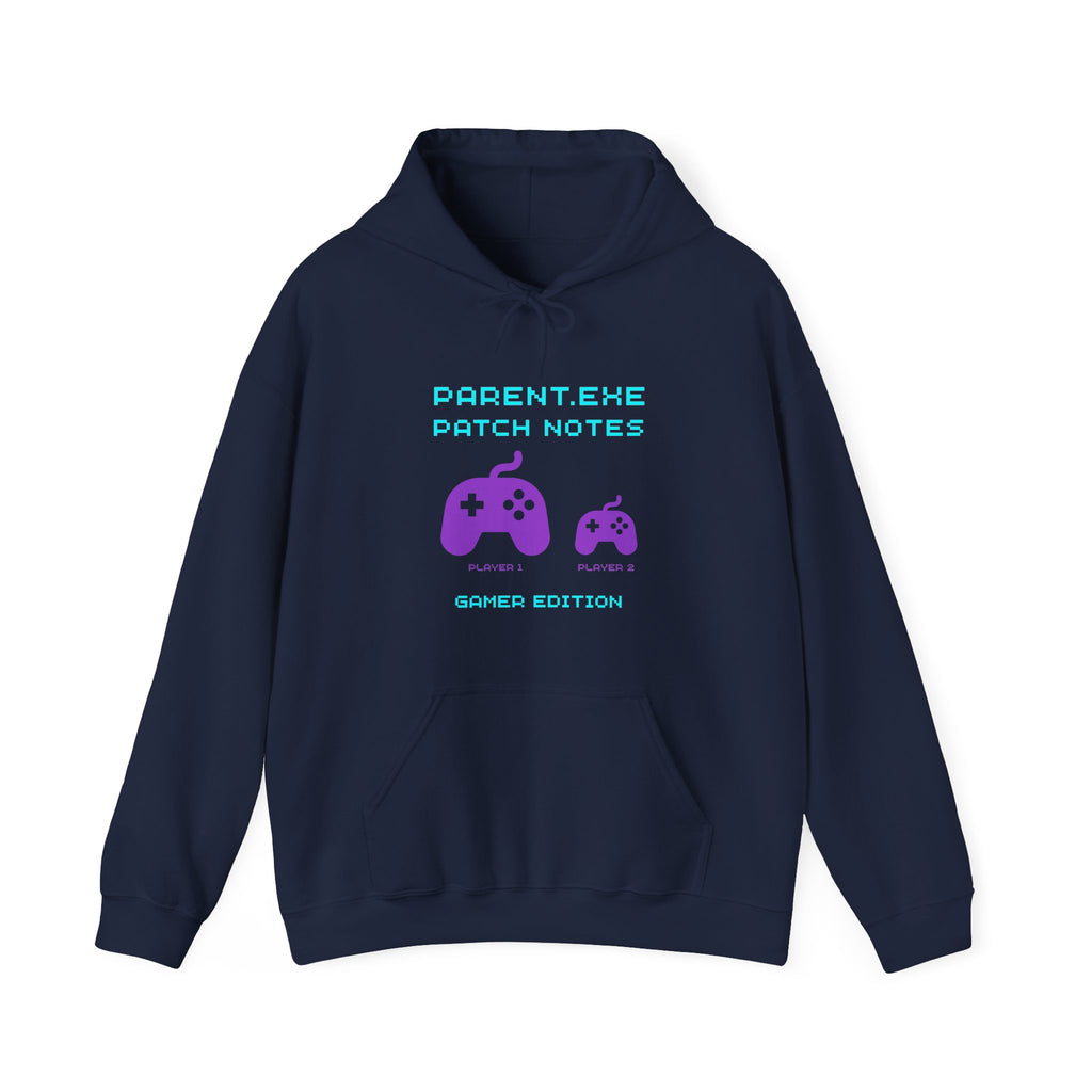 Gamer Parent Patch Notes Hoodie – PARENT.EXE Gamer Edition Sweatshirt (Front & Back Print)