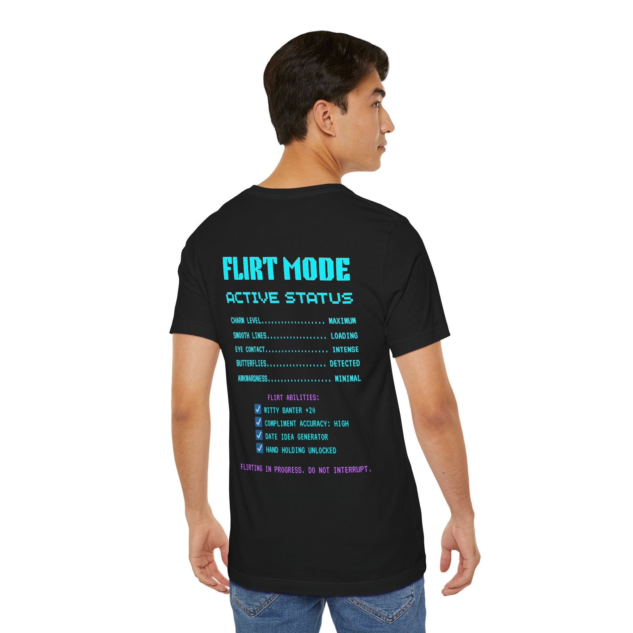Romance Exe System Status Flirting Shirt | Funny Gamer Valentines Gift | Flirty Gift for Him Her | Dating Shirt | Unique Gift for Gamers