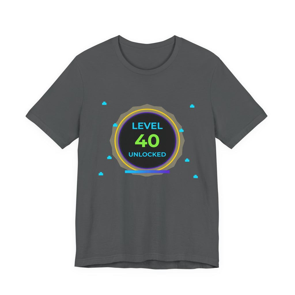 🔥 Level 40 Legend Shirt • Front + Back Design • 40th Birthday Gamer Gift • Retro Gaming Tee • Achievement Badge • Milestone Birthday