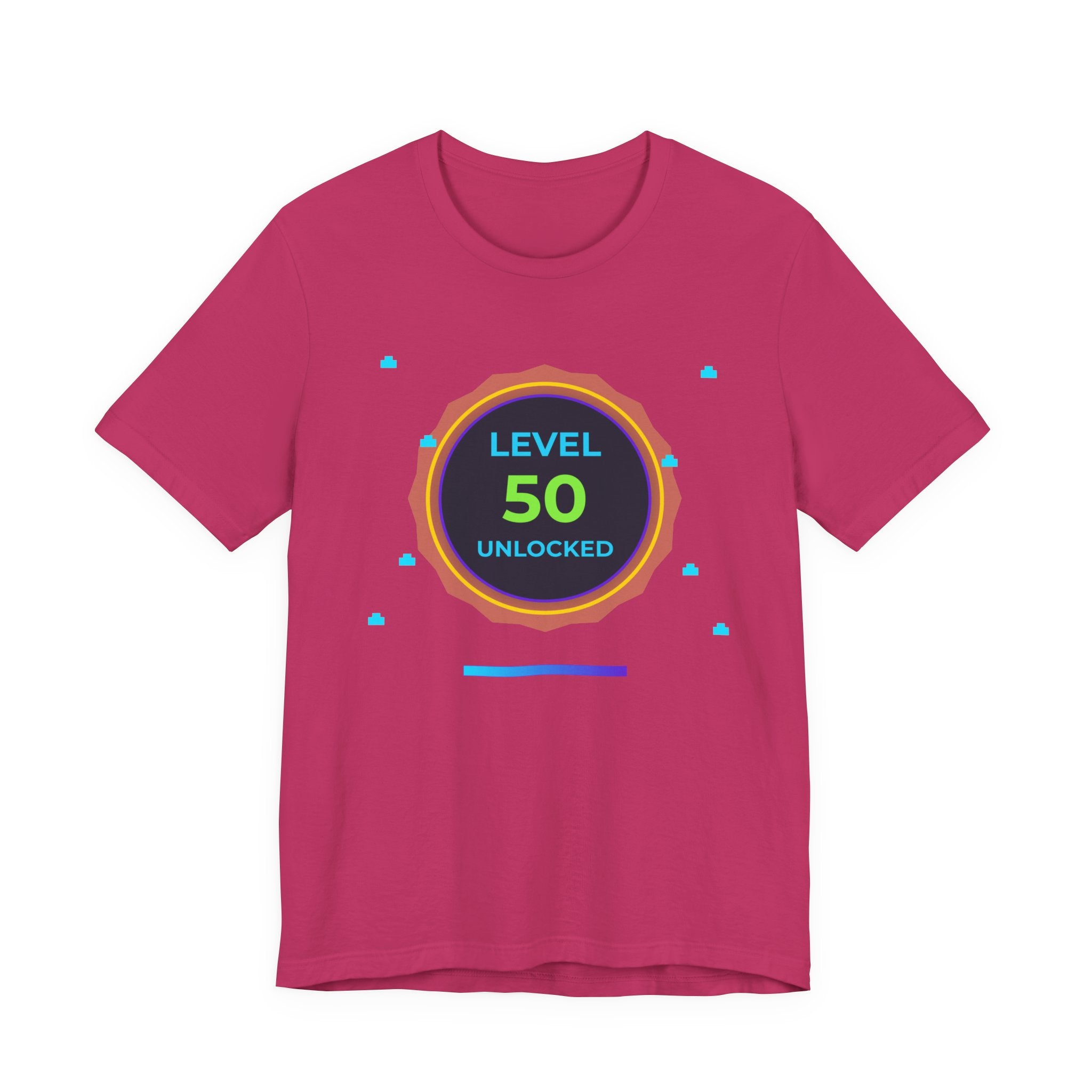 🔥 Level 50 Legend Shirt • Front + Back Design • 50th Birthday Gamer Gift • Retro Gaming Tee • Achievement Badge • Milestone Birthday
