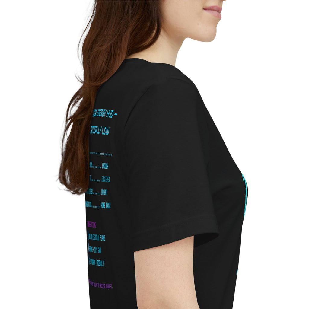 Social Battery 2% Shirt – Text Mode Only Introvert Gamer Tee (Front & Back Print)