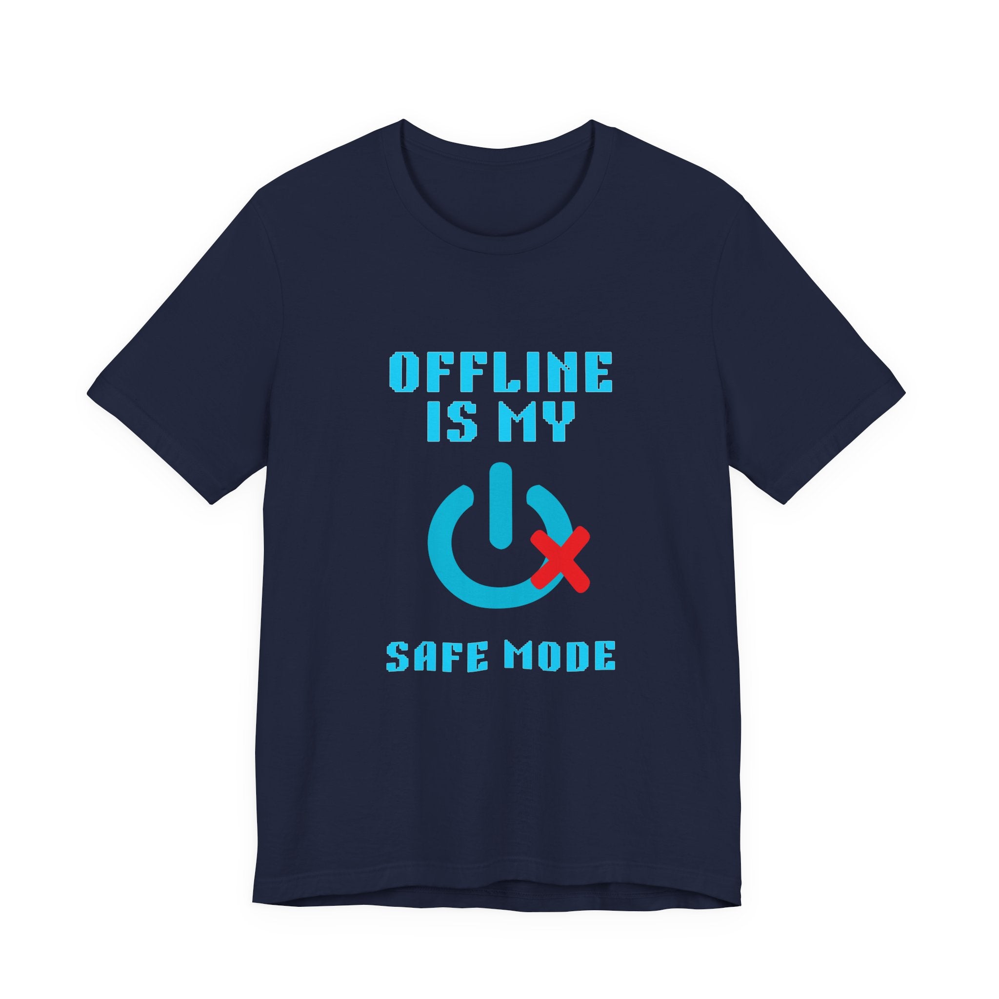 Offline Is My Safe Mode Shirt – Retro Introvert Gamer Tee (Front & Back Print)