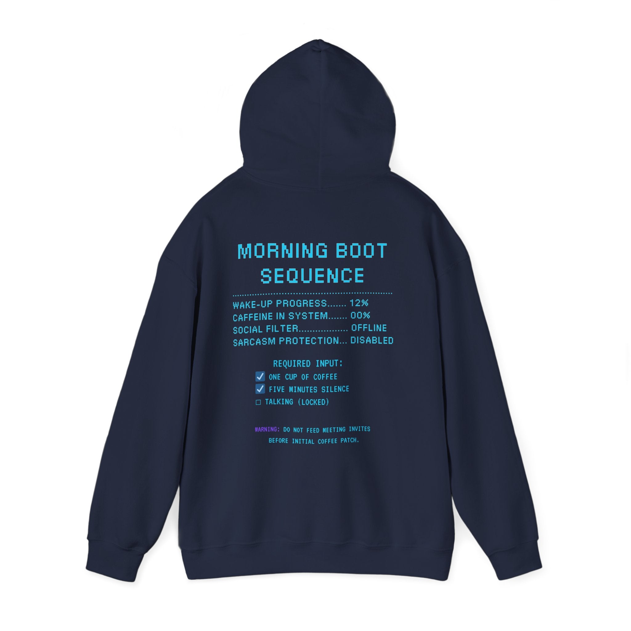 ☕ HUMAN.EXE NEEDS COFFEE Hoodie • Insert Coffee to Respawn Gamer Hoodie • Morning Boot Sequence Pixel Sweatshirt • Cozy Retro Gamer Gift