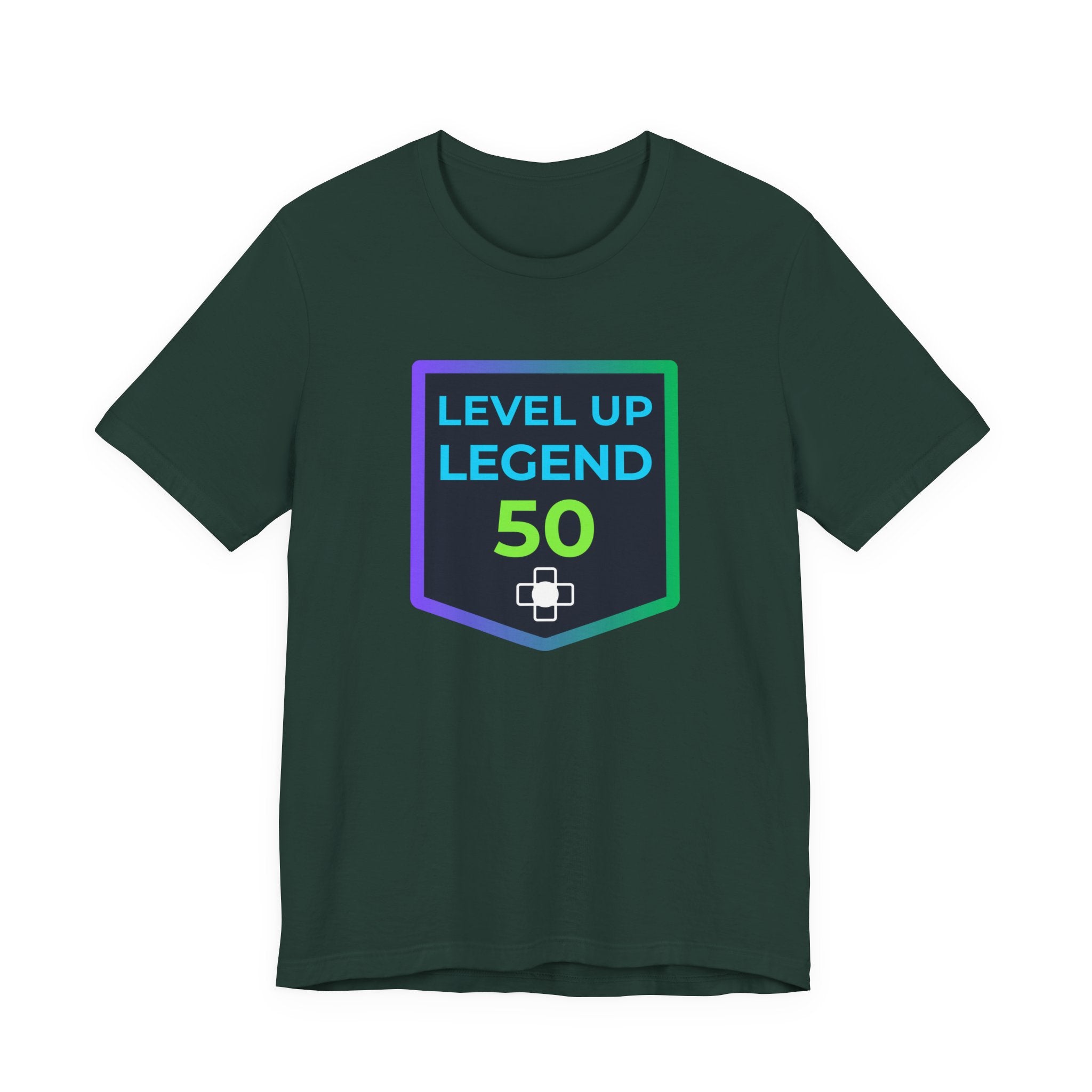 🔥 Level 50 Legend Shirt • Front + Back Design • 50th Birthday Gamer Gift • Retro Gaming Tee • Achievement Badge Design • Milestone Birthday
