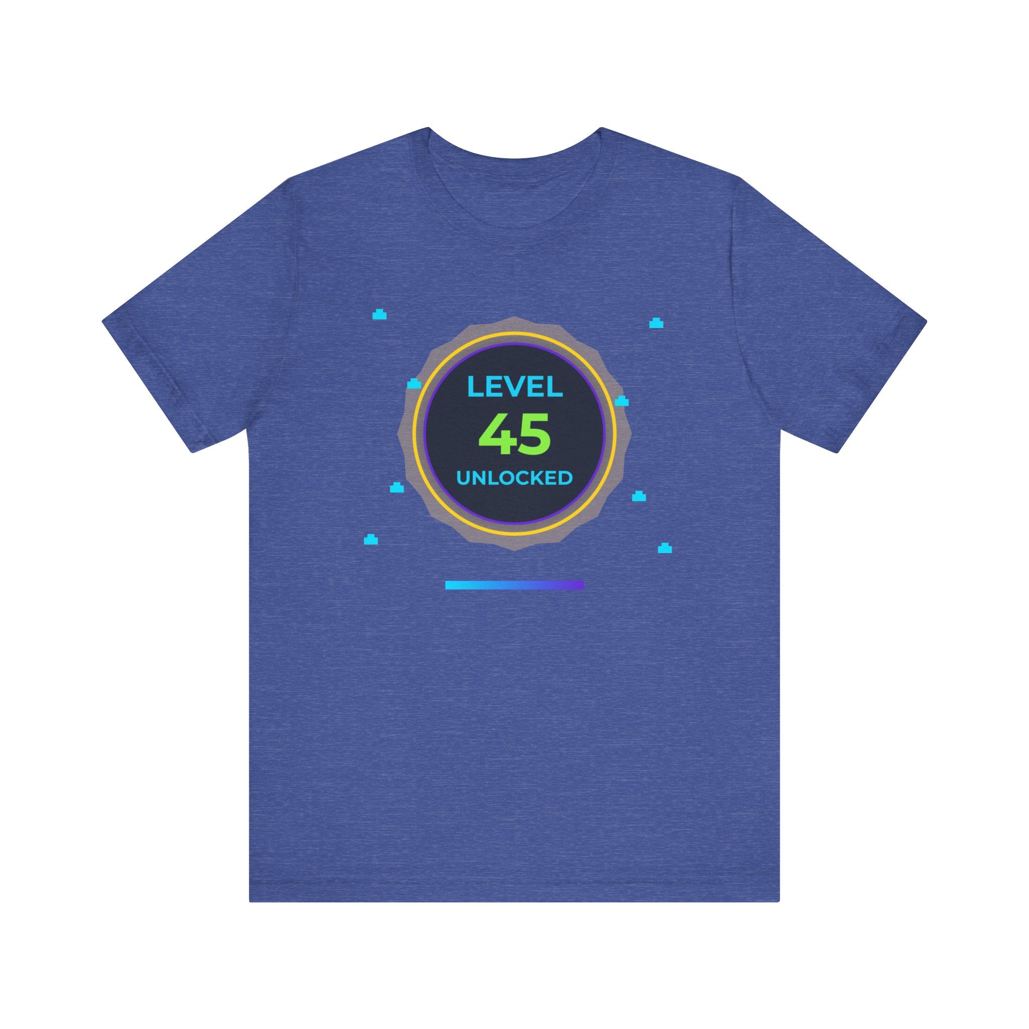 🔥 Level 45 Legend Shirt • Front + Back Design • 45th Birthday Gamer Gift • Retro Gaming Tee • Achievement Badge • Milestone Birthday
