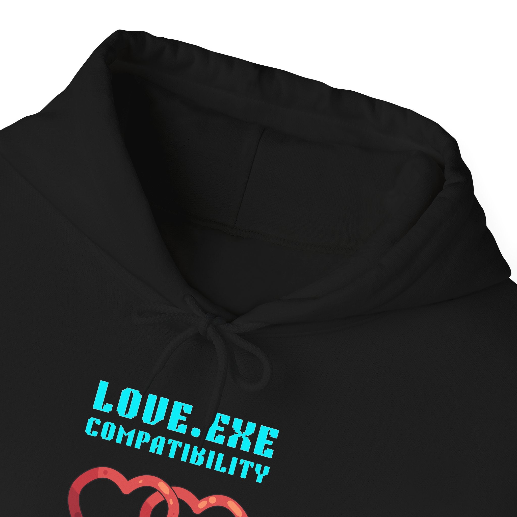 Love Exe Compatibility 100% Hoodie | Funny Gamer Couple Gift | Relationship Sweatshirt | Anniversary Gift for Him Her | Matching Couple