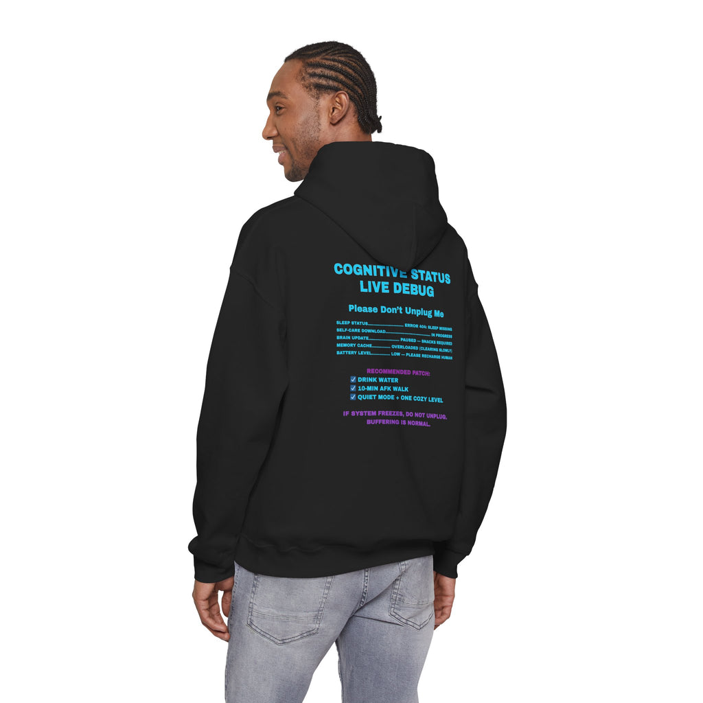 Hold On… My Brain Is Buffering Hoodie – 67% Loaded Gamer Hoodie (Front & Back Print)