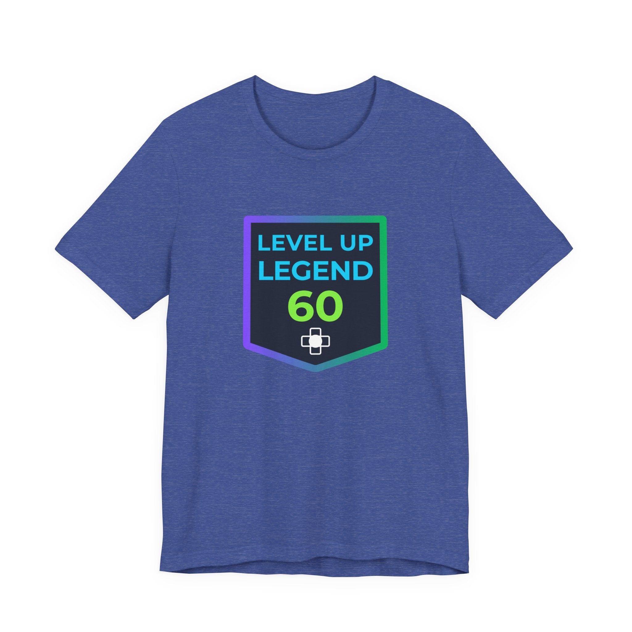 🔥 Level 60 Legend Shirt • Retro Gamer 60th Birthday Gift • Front + Back Design • Achievement Badge Tee • Milestone Gaming Shirt