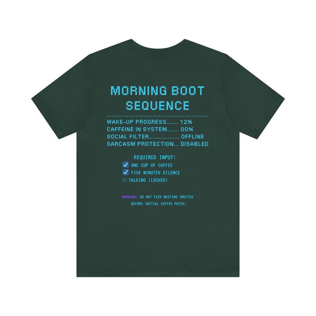 ☕ HUMAN.EXE NEEDS COFFEE Shirt • Insert Coffee to Respawn Gamer Tee • Morning Boot Sequence Pixel T-Shirt • Funny 80s 90s Gamer Gift